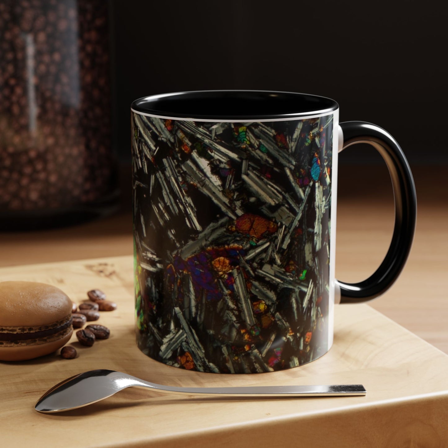 Olivine in Basalt Accent Coffee Mug (11, 15oz)