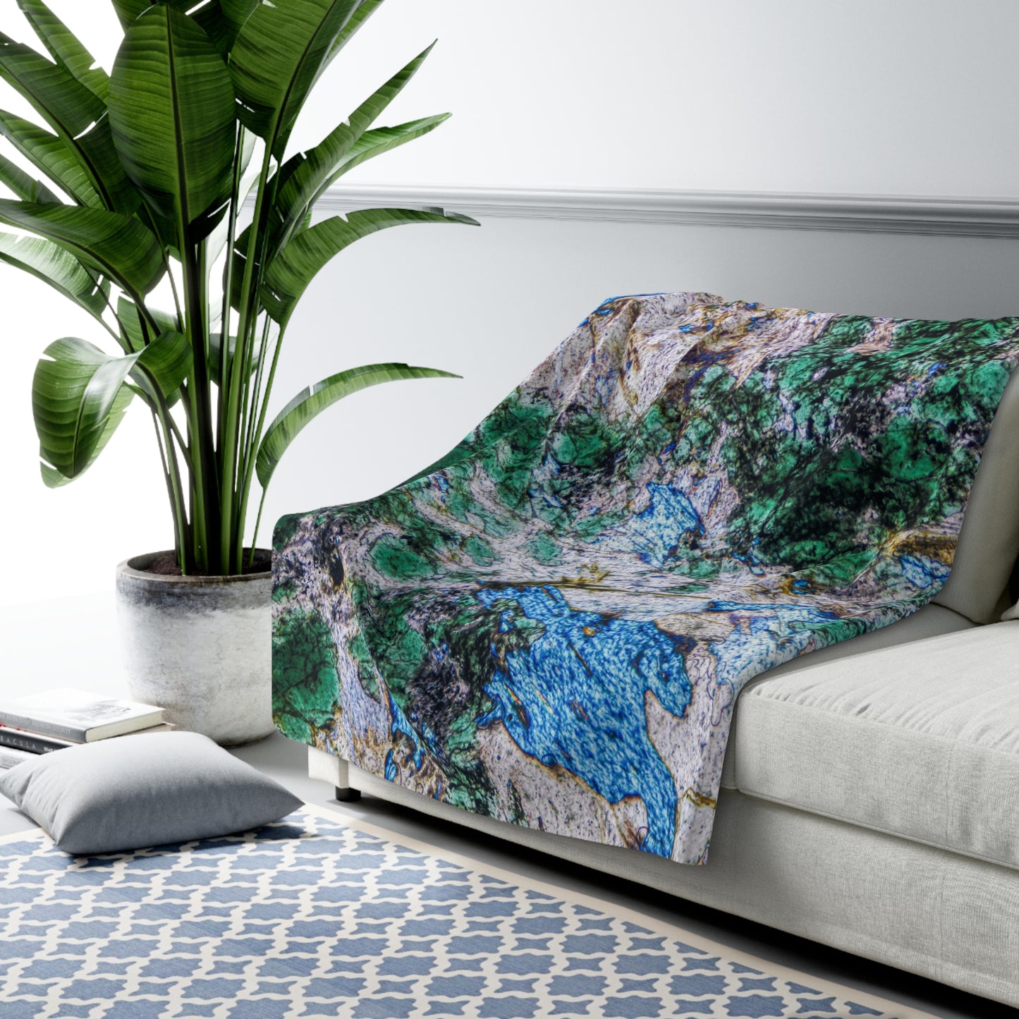 Unknown Rock Sherpa Fleece Blanket