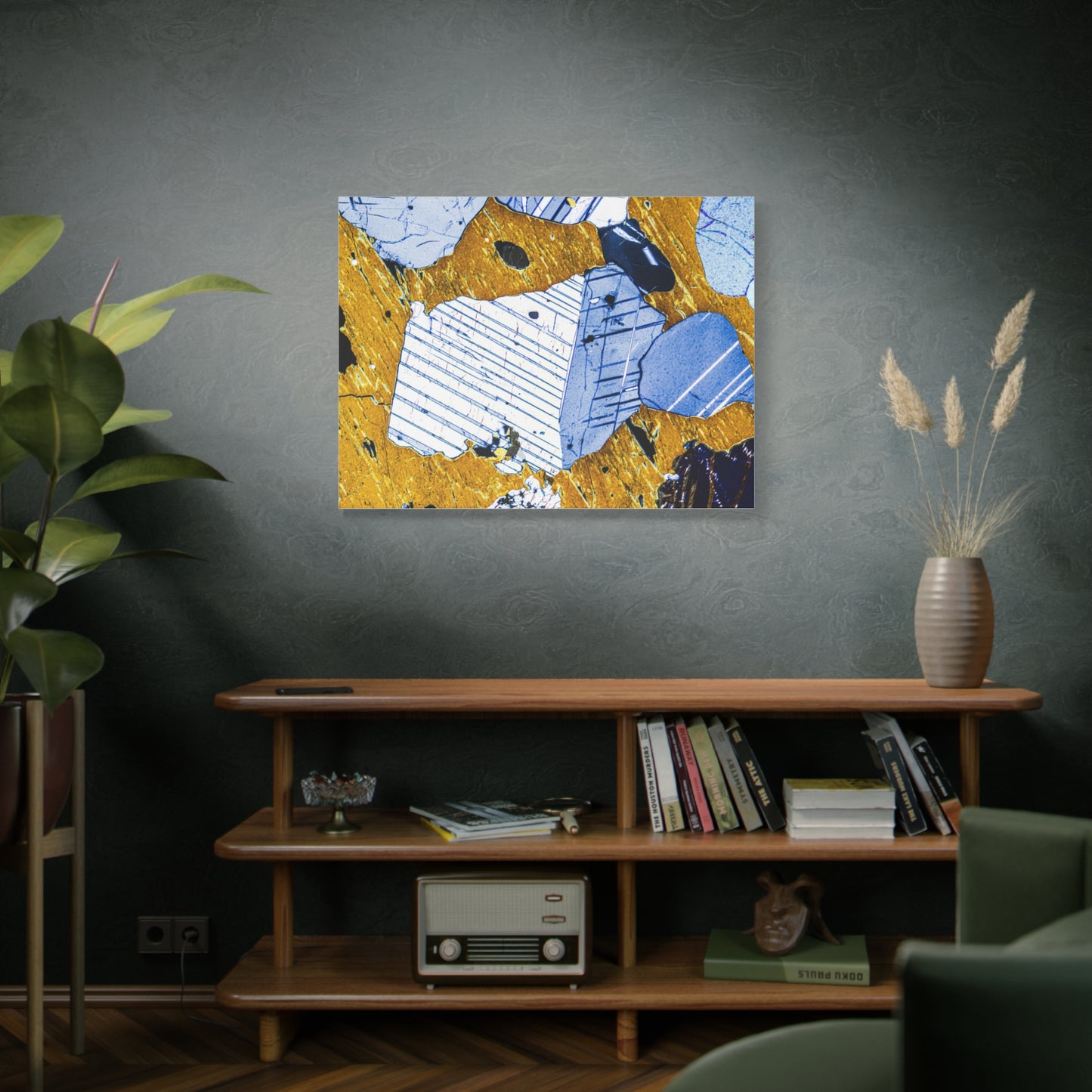 Plagioclase in Pyroxene Canvas Wall Art