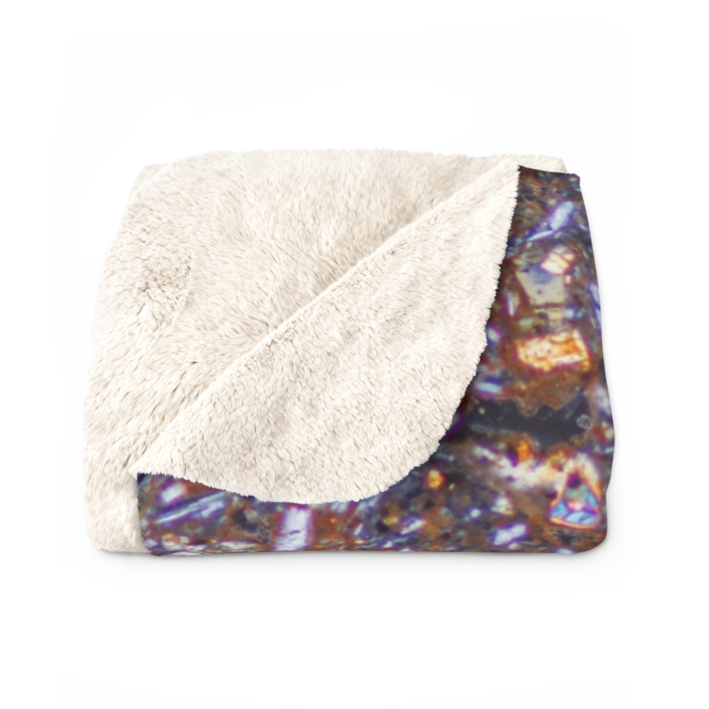 Hornblende in Basalt Sherpa Fleece Blanket