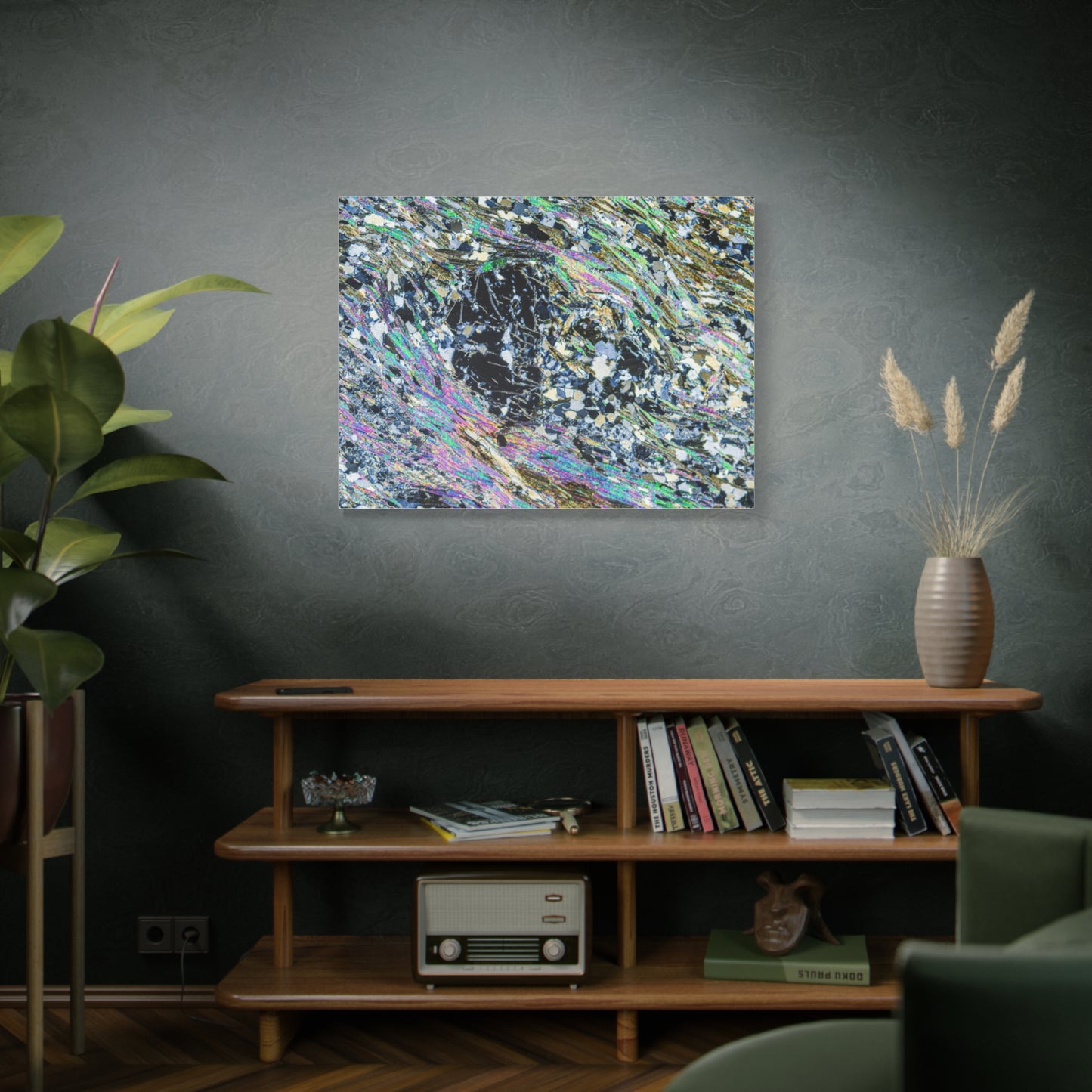 Metamorphosing Garnet Canvas Wall Art