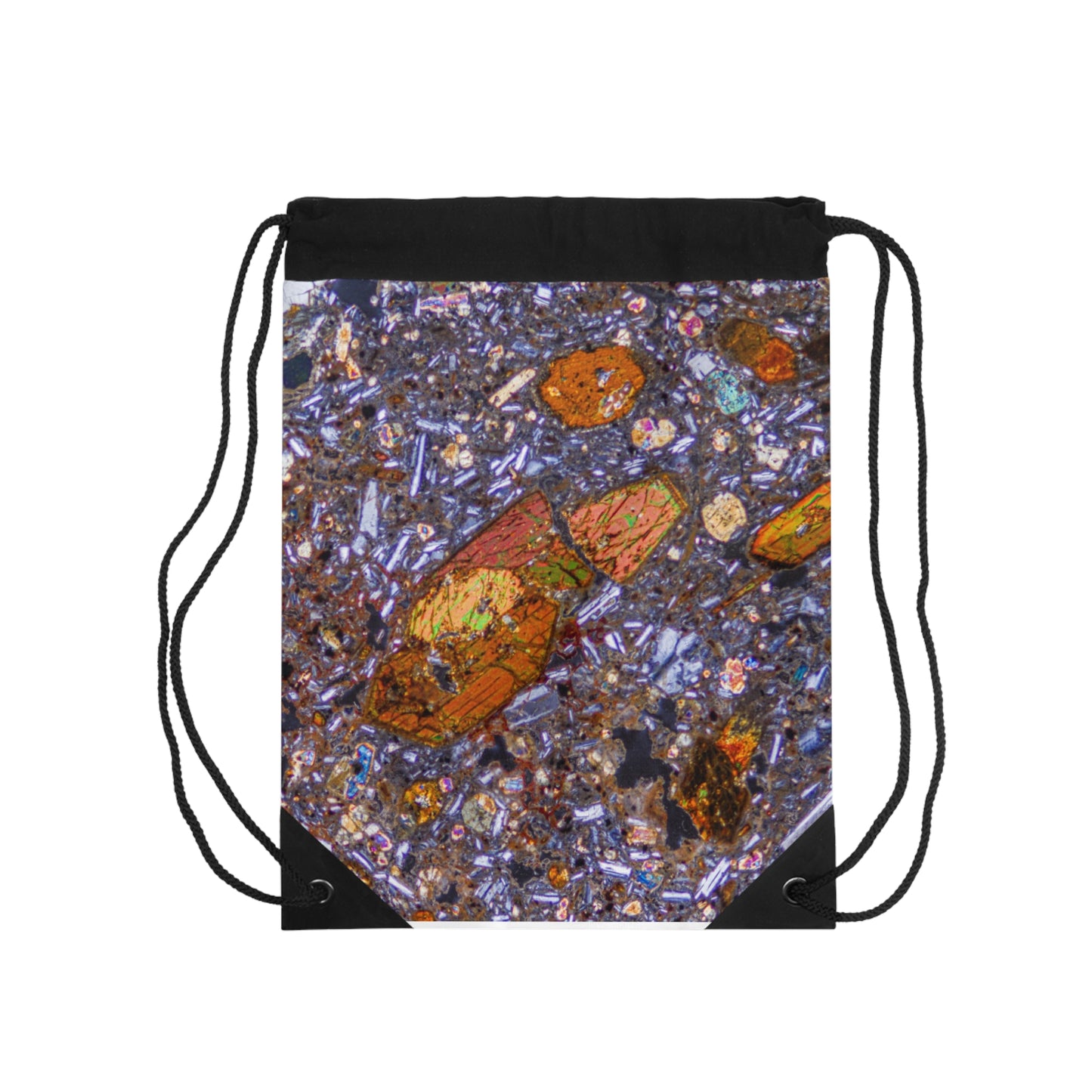 Hornblende in Basalt Drawstring Bag