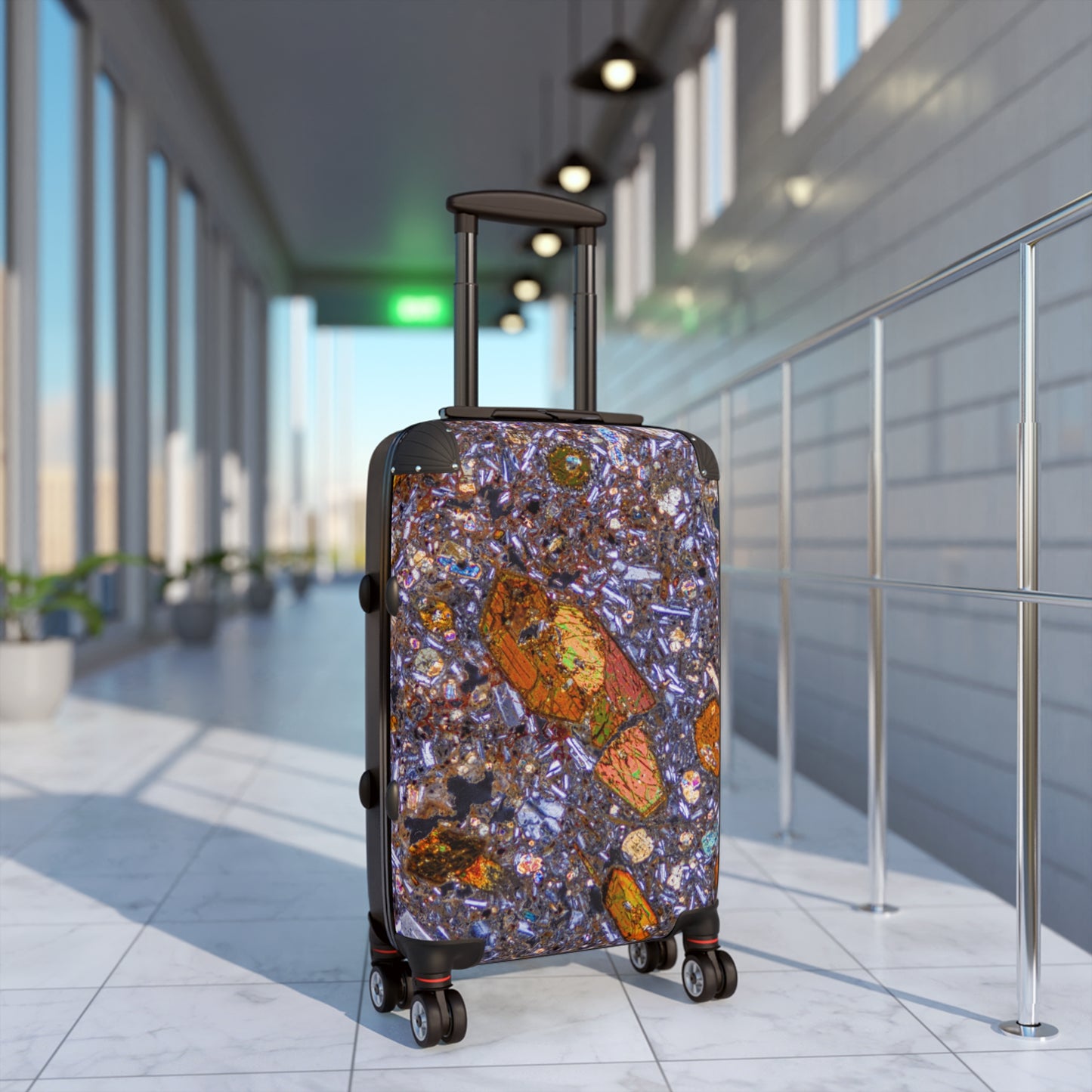 Hornblende in Basalt Travel Suitcase