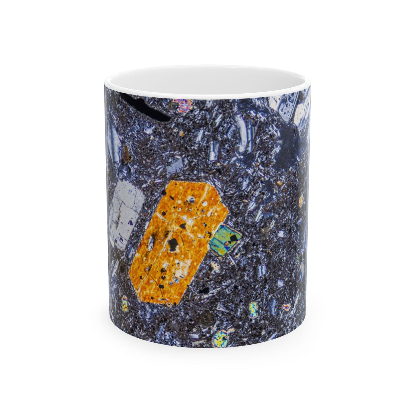 Pyroxene Cyrtsal in Basalt Ceramic Mug