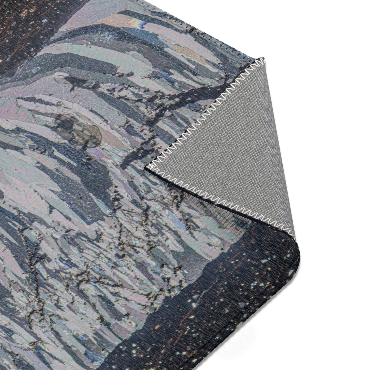 Mineralization Vein Rock Area Rug