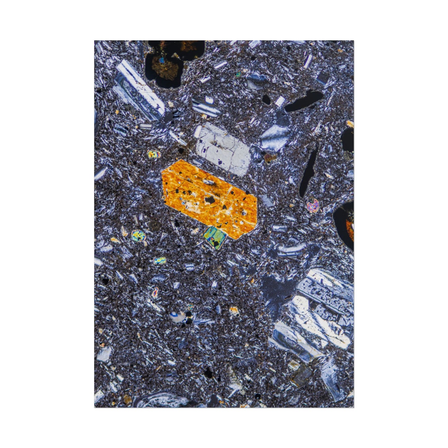 Pyroxene Crystal Rolled Posters