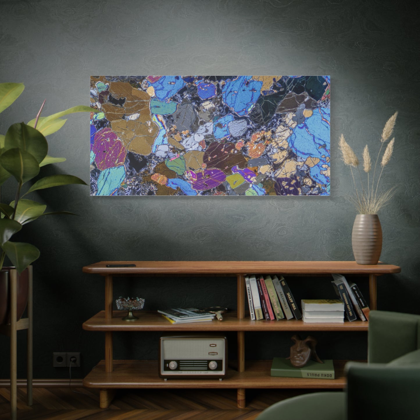 Gabbro Pyroxene/Olivine Canvas Wall Art