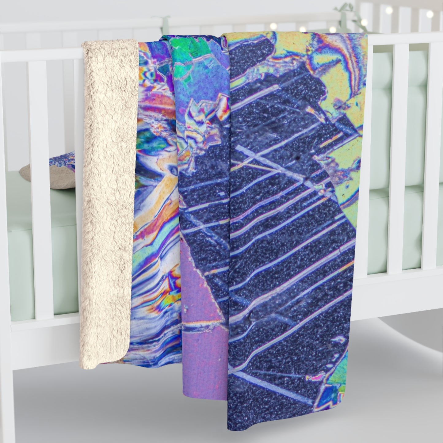 Calcite Sherpa Fleece Blanket