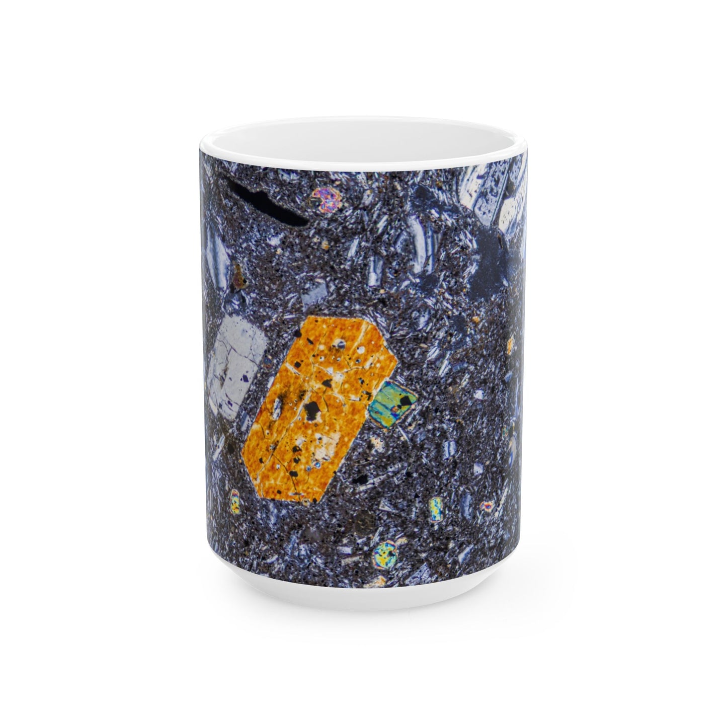 Pyroxene Cyrtsal in Basalt Ceramic Mug