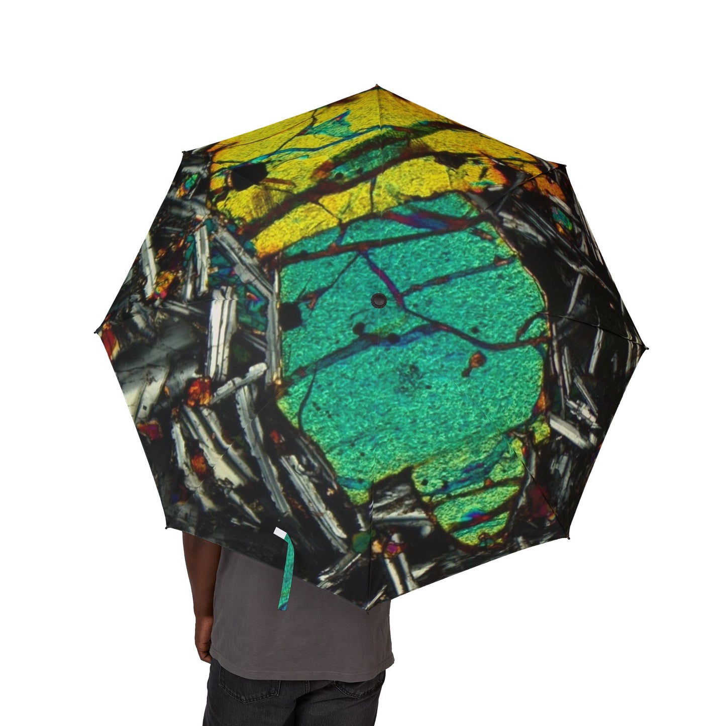Olivine in Basalt Foldable Umbrella