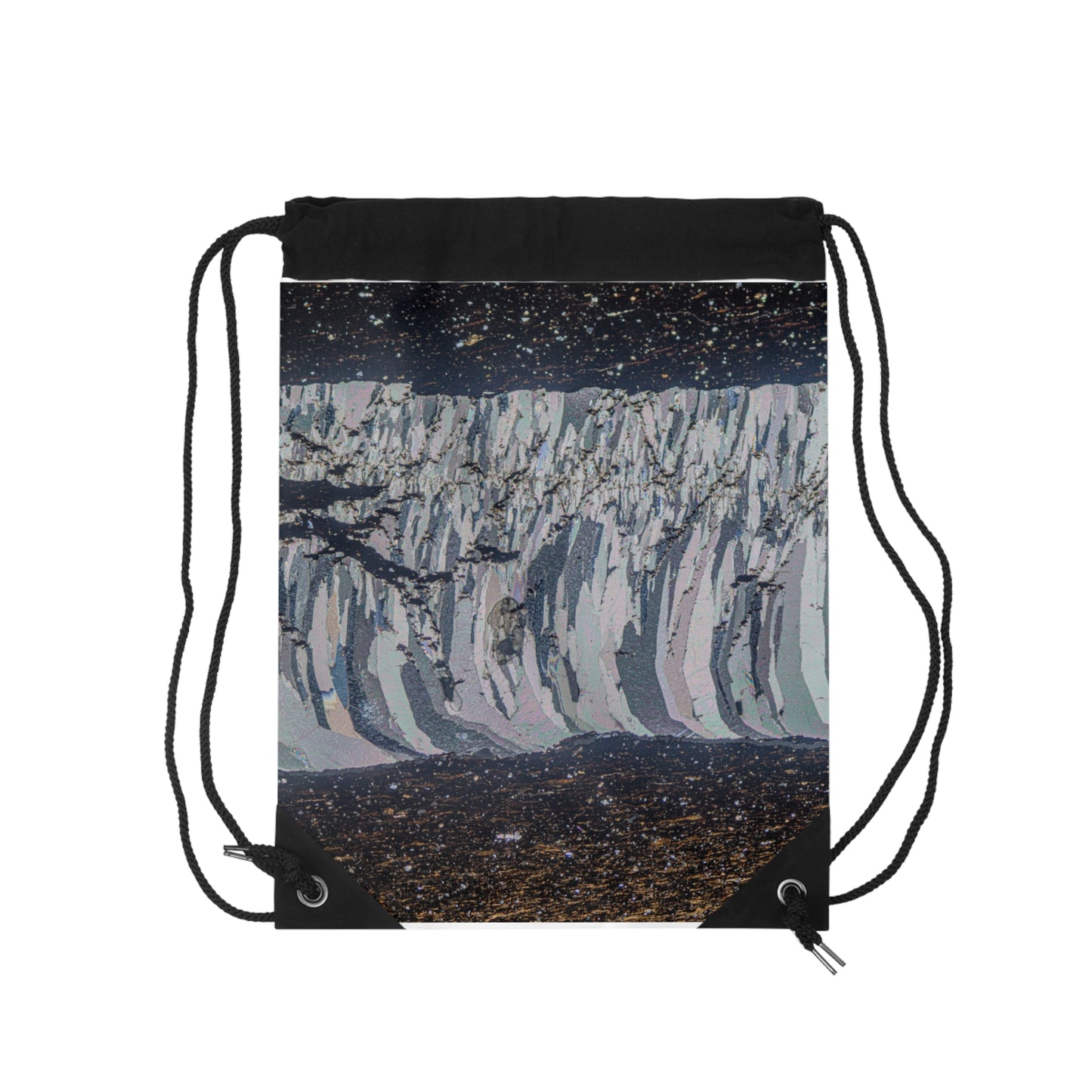 Mineralization Vein Drawstring Bag