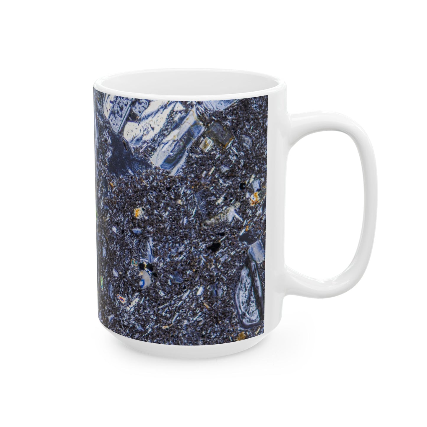 Pyroxene Cyrtsal in Basalt Ceramic Mug