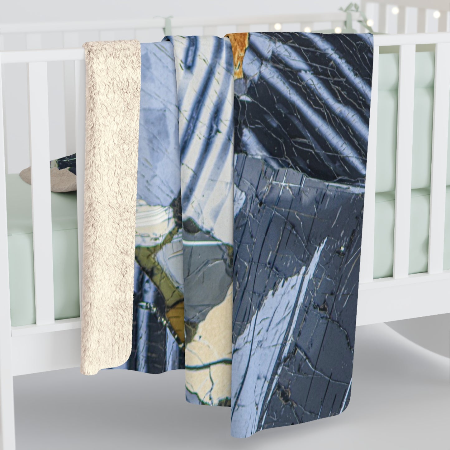 Plagioclase and Pyroxene Sherpa Fleece Blanket