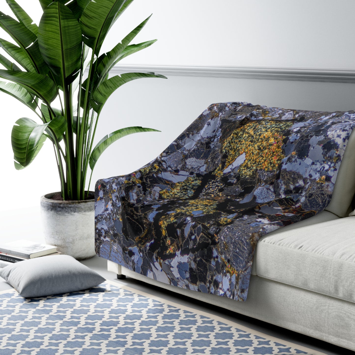 Ore Rock Sherpa Fleece Blanket