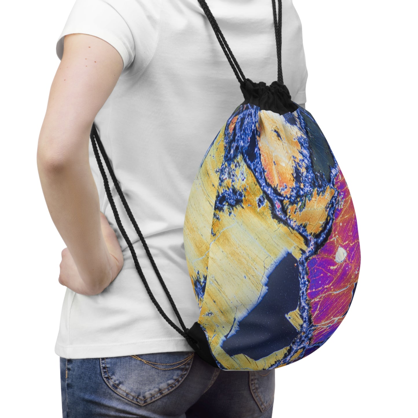 Clinopyroxene Wings Drawstring Bag