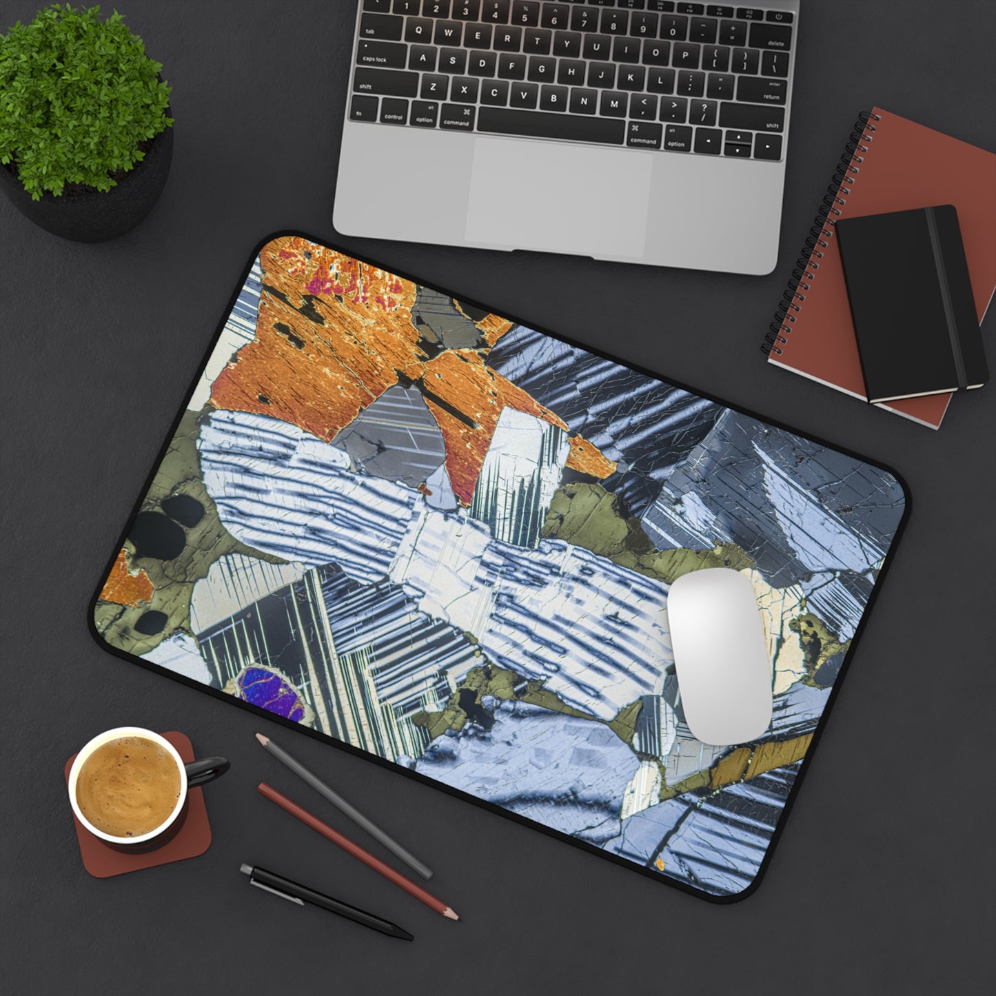 Feldspar with Proxene Vein Desk Mat