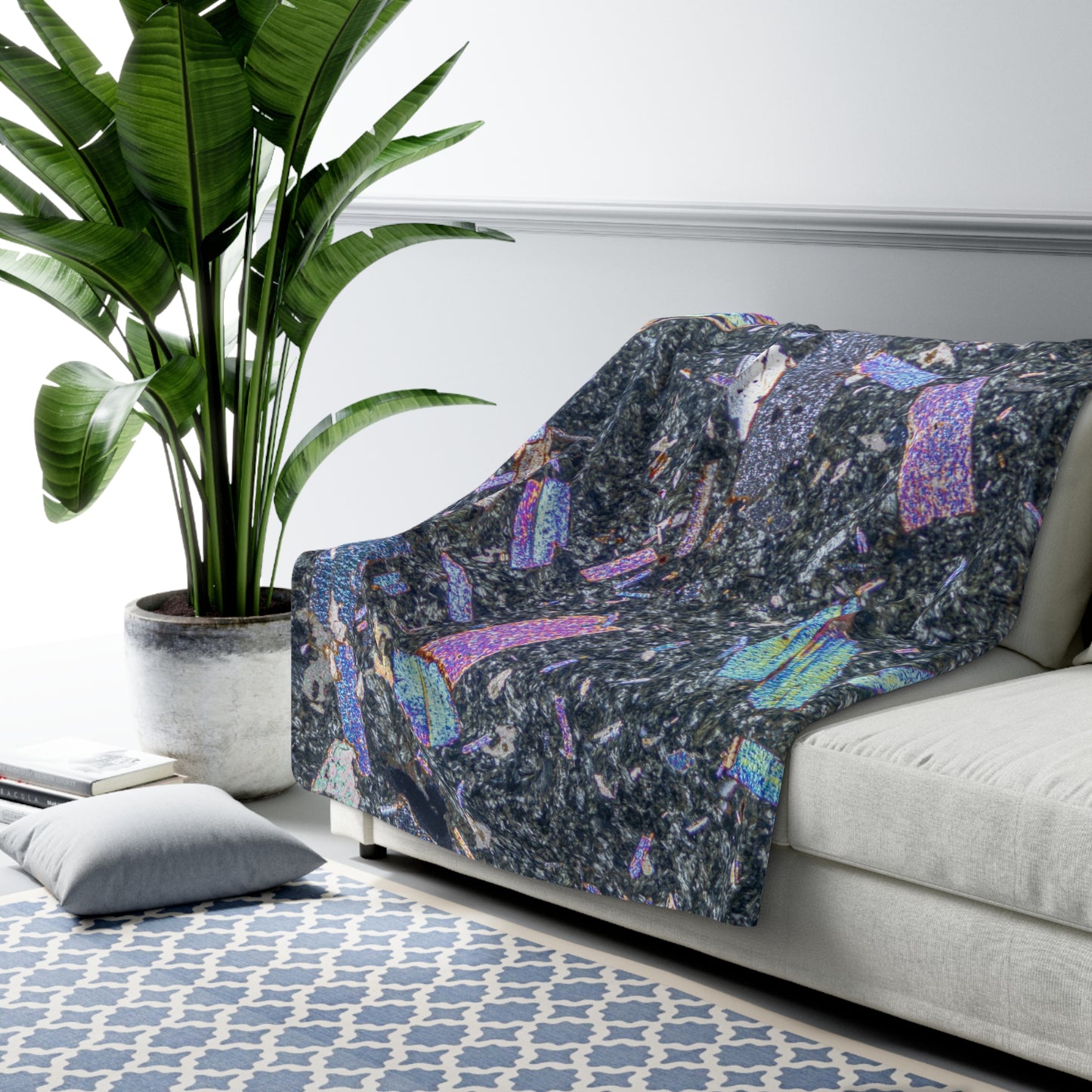 Igneous Rock Sherpa Fleece Blanket