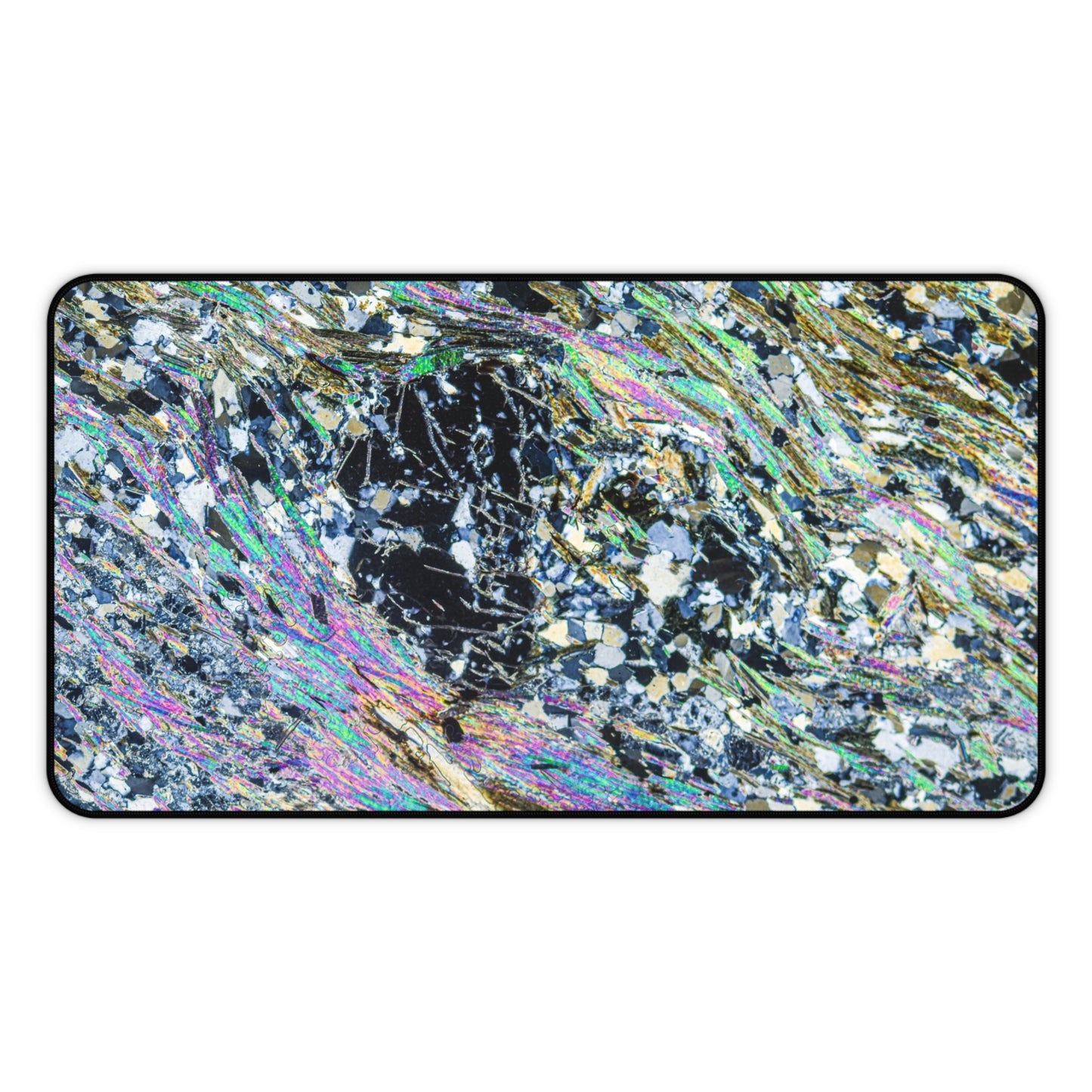 Metamophosing Garnet Rock Desk Mat