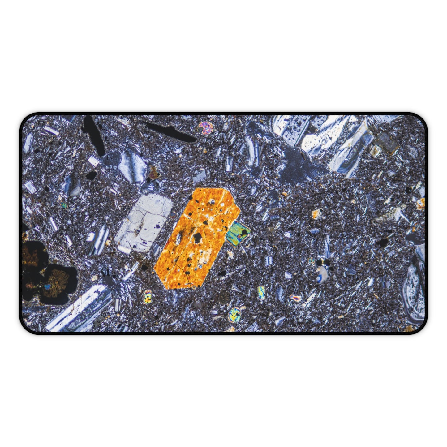 Pyroxene Crystal Vein Desk Mat