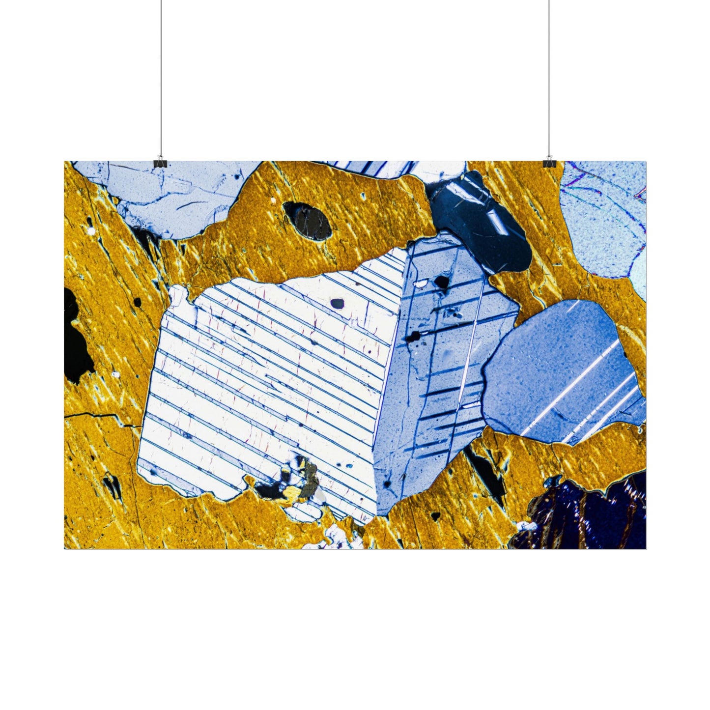 Plagioclase in Pyroxene Rolled Posters