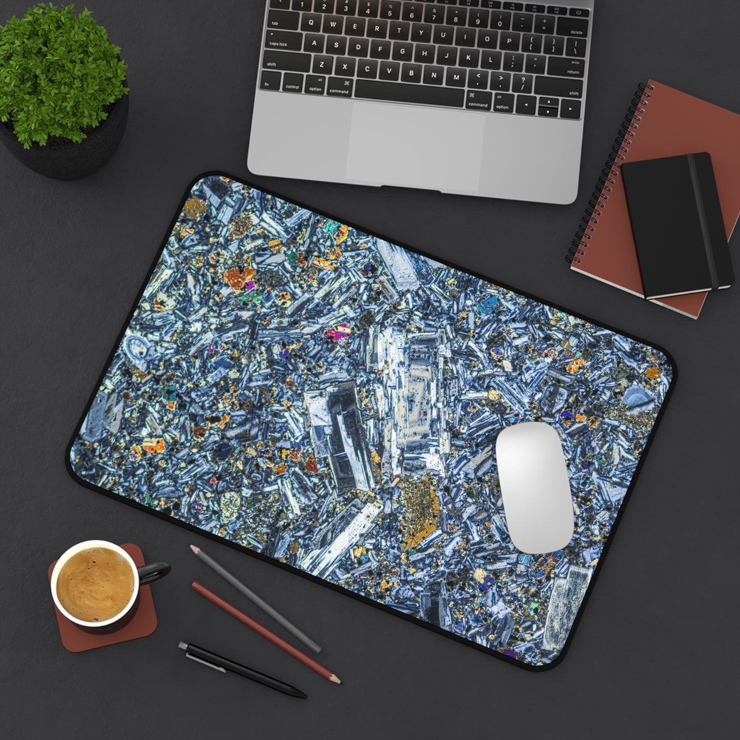 Plagioclase in Basalt Vein Desk Mat