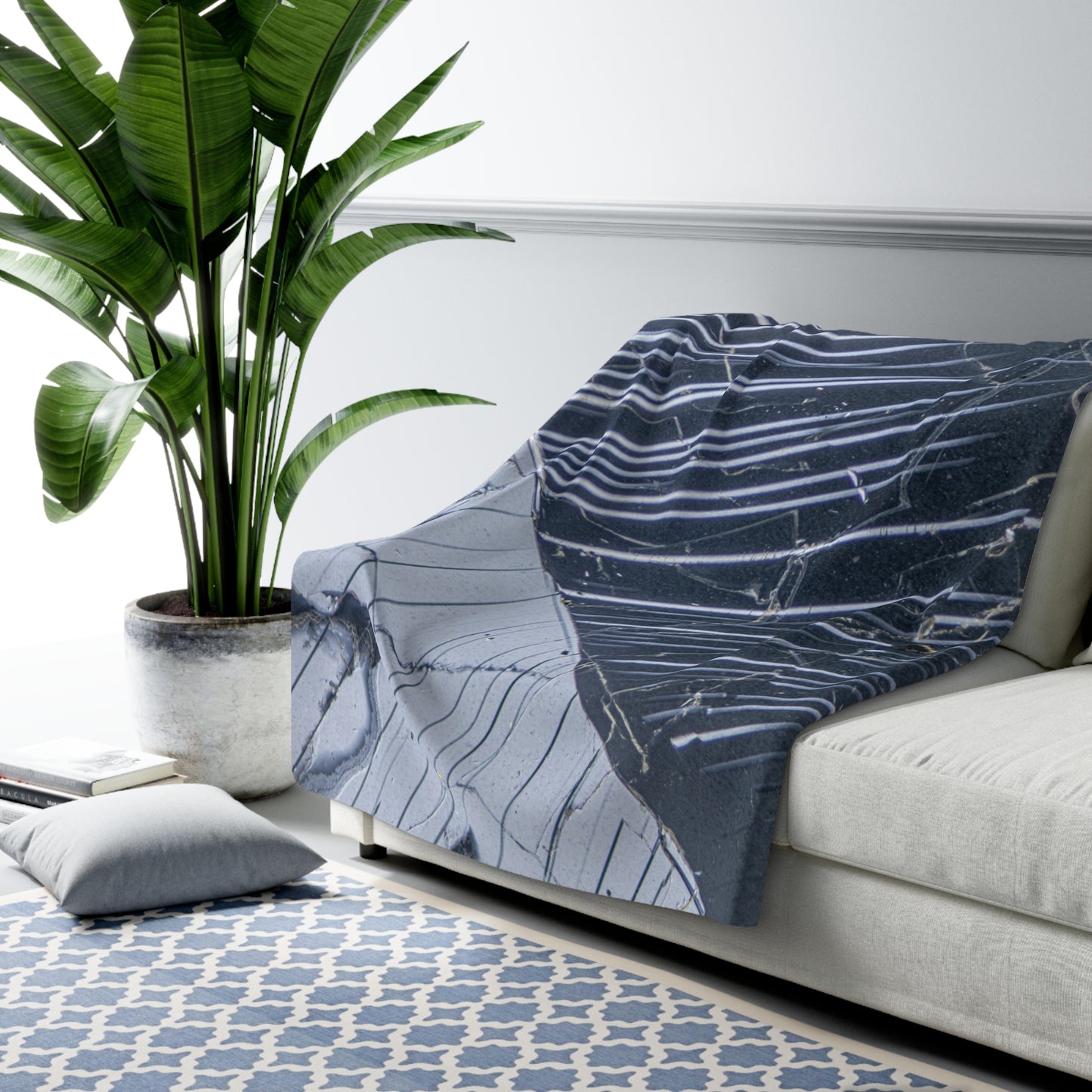 Plagioclse Sherpa Fleece Blanket