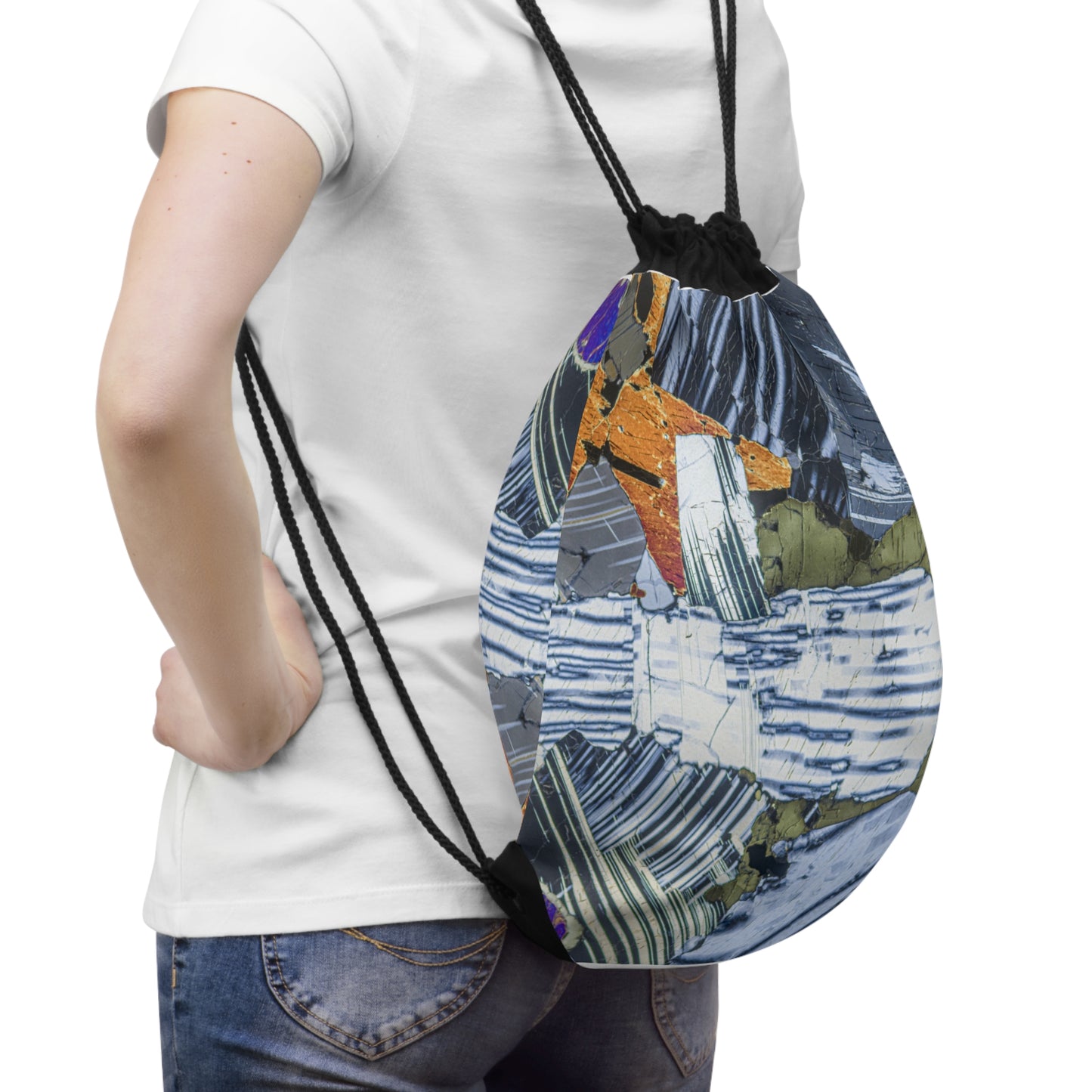 Plagioclase and Pyroxene Drawstring Bag