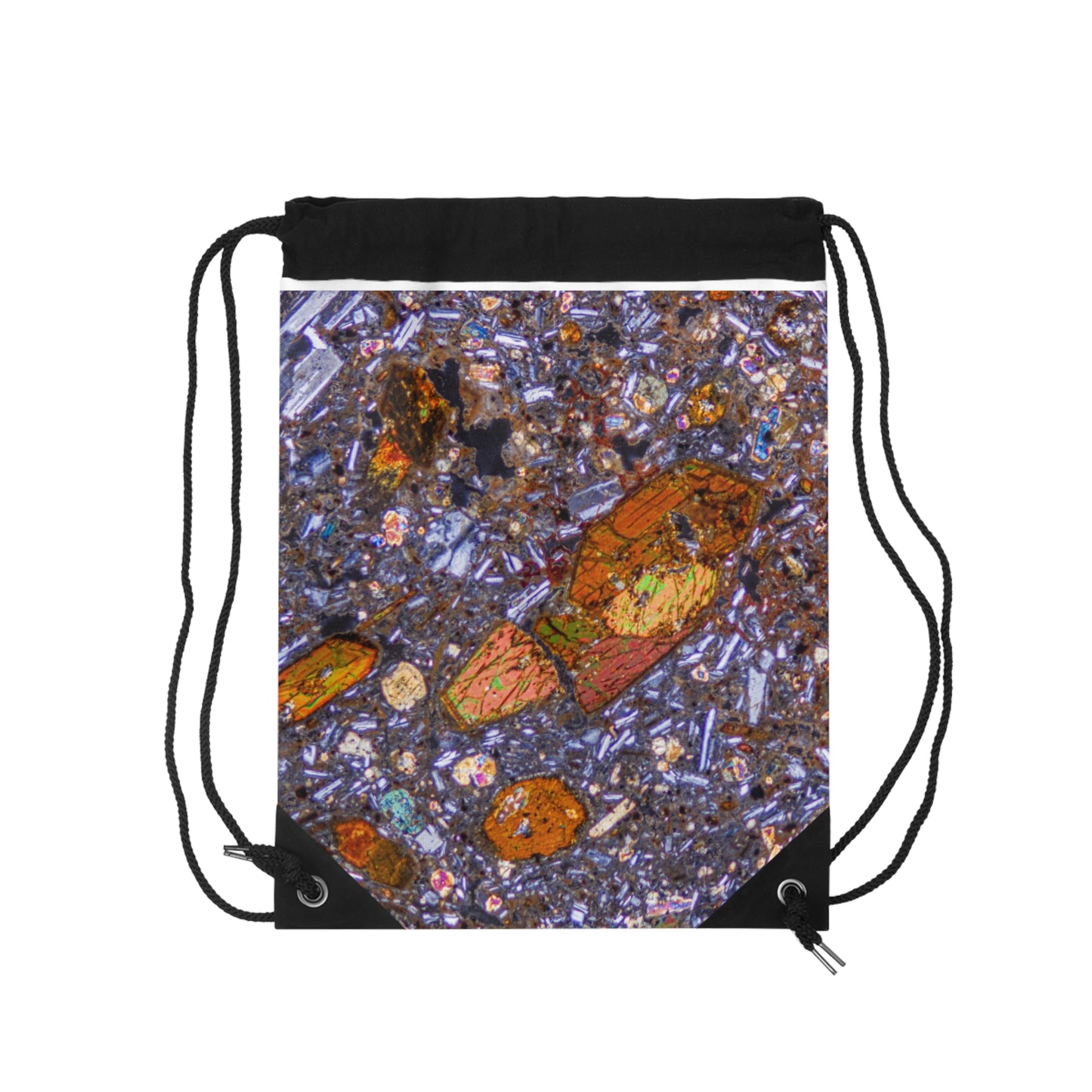 Hornblende in Basalt Drawstring Bag