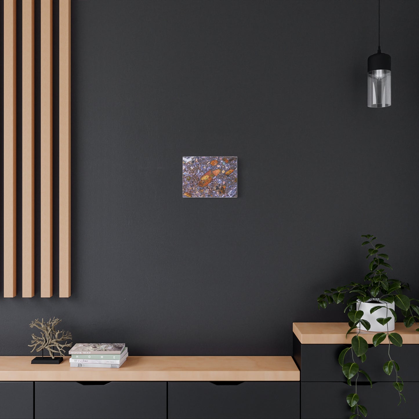 Hornblende with Plagioclase Canvas Wall Art