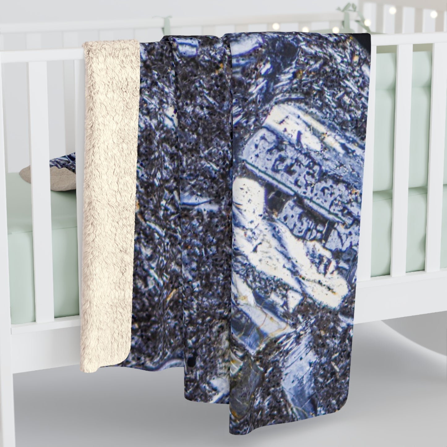 Pyroxene Crystal Sherpa Fleece Blanket