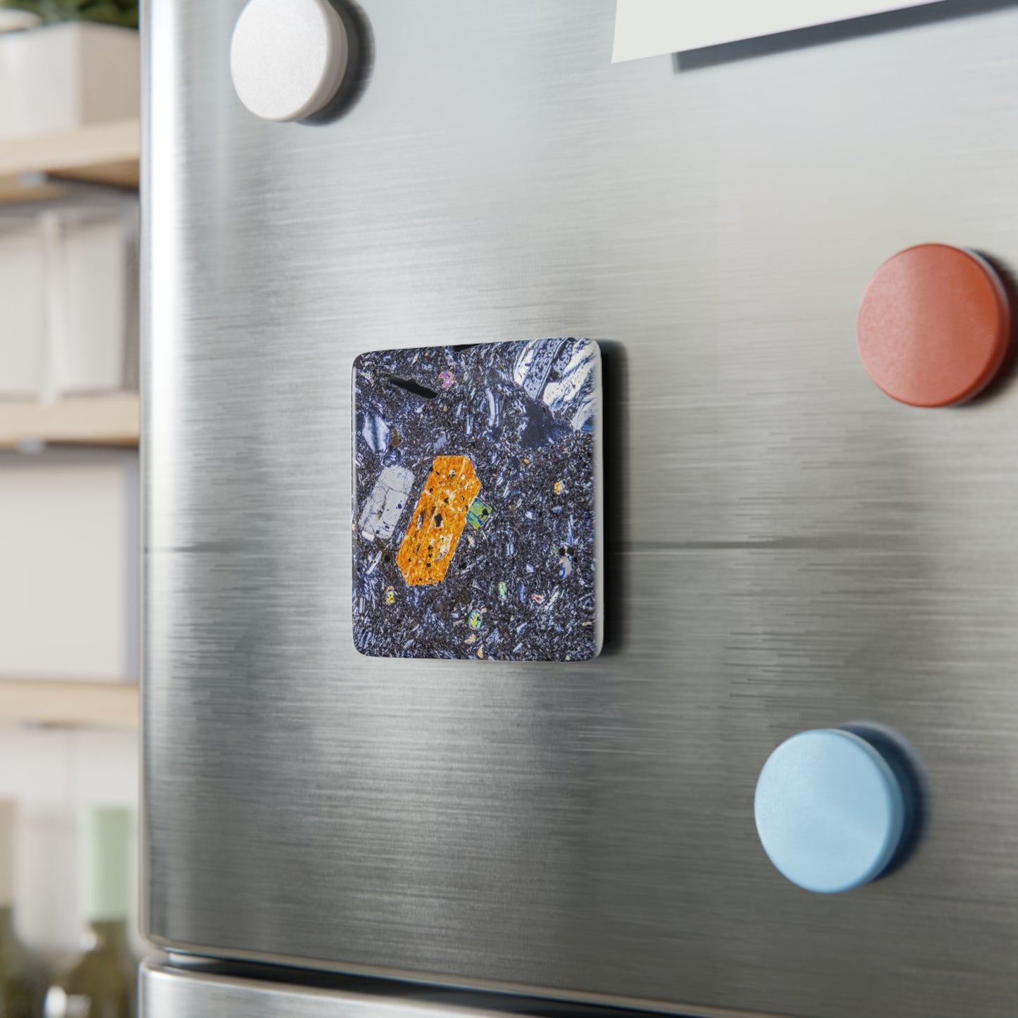 Pyroxene Crystal Porcelain Magnet