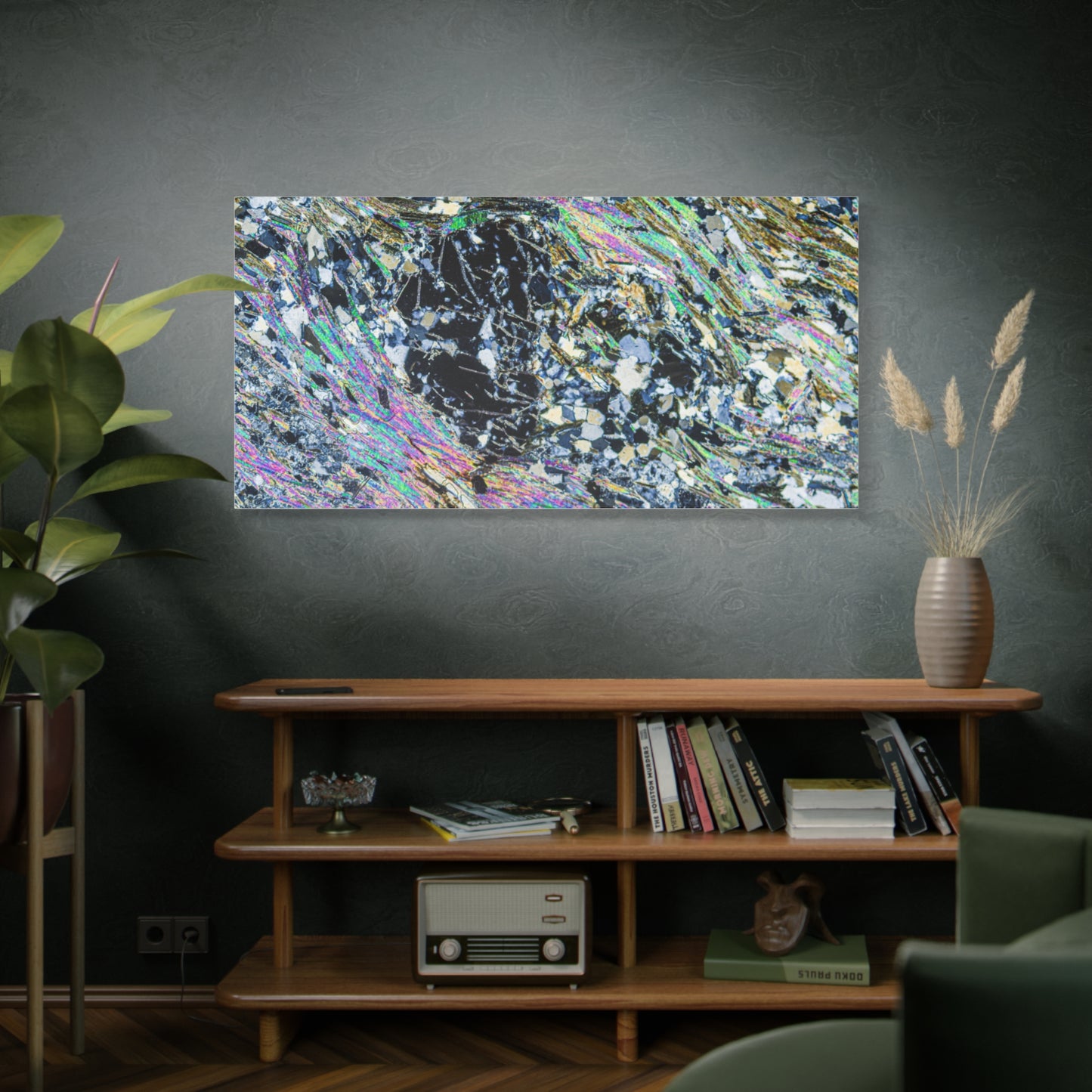Metamorphosing Garnet Canvas Wall Art