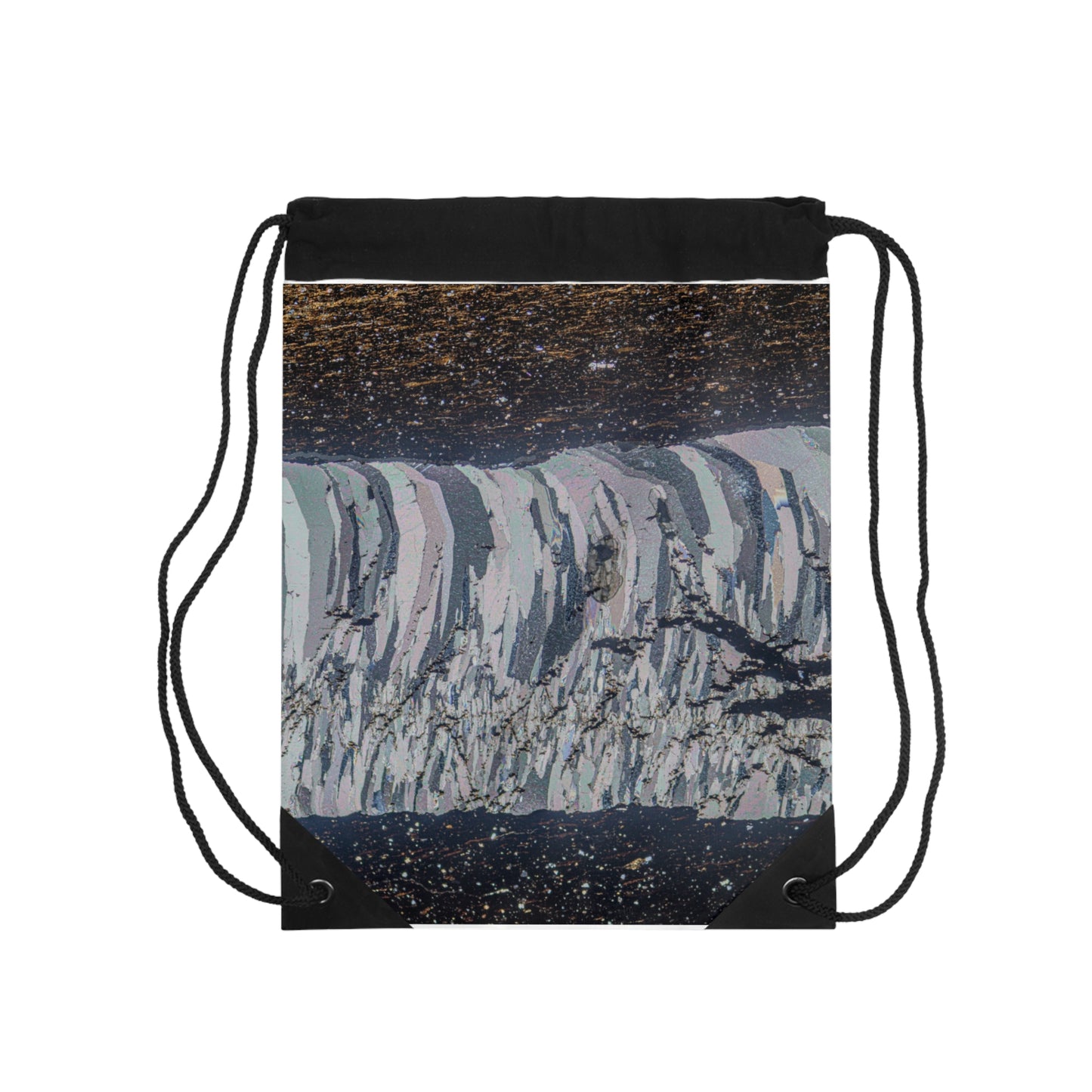 Mineralization Vein Drawstring Bag