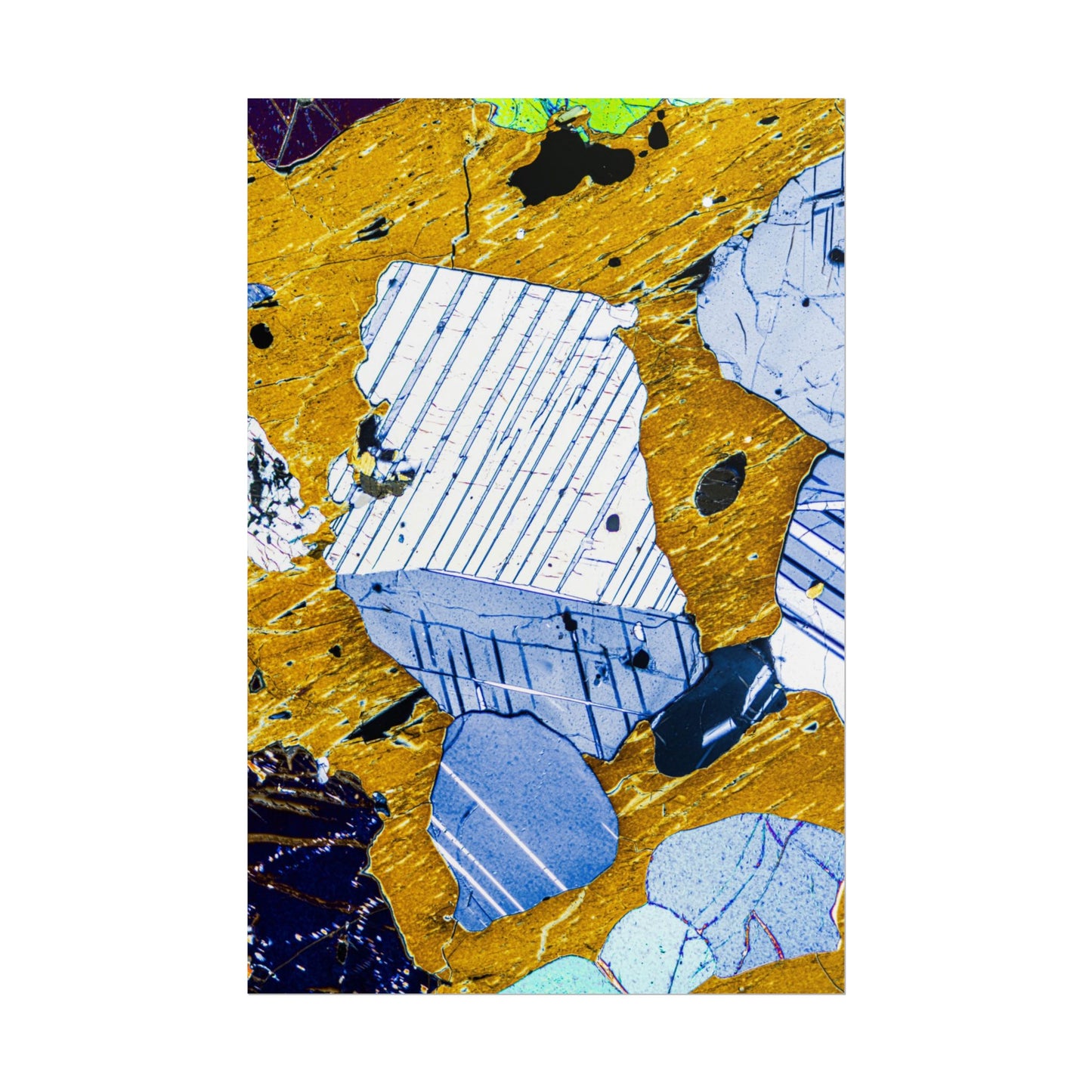 Plagioclase in Pyroxene Rolled Posters