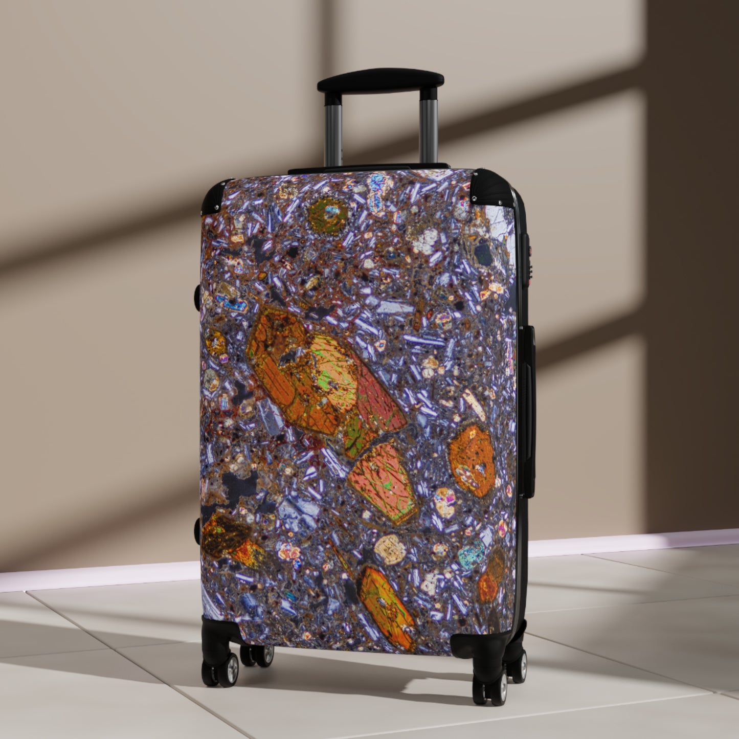 Hornblende in Basalt Travel Suitcase