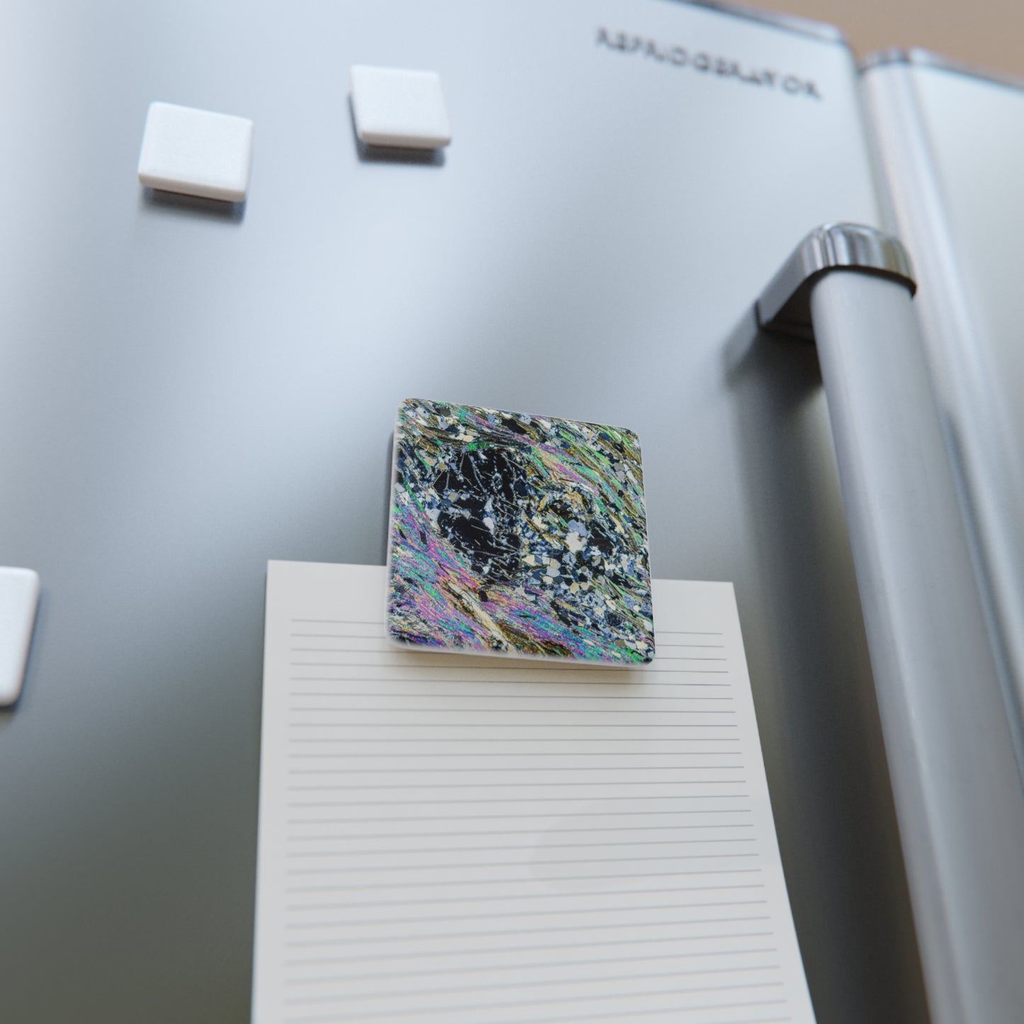 Metamorphosing Garnet Porcelain Magnet
