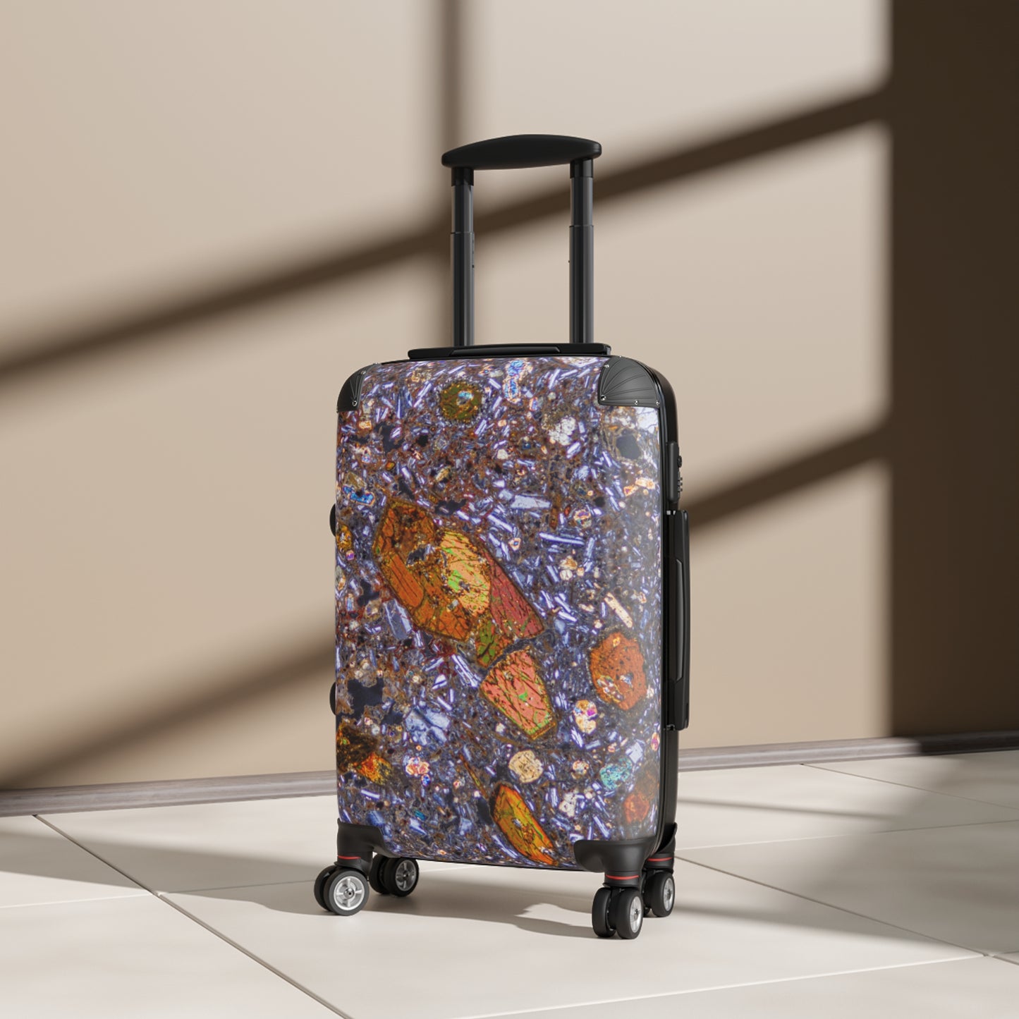 Hornblende in Basalt Travel Suitcase