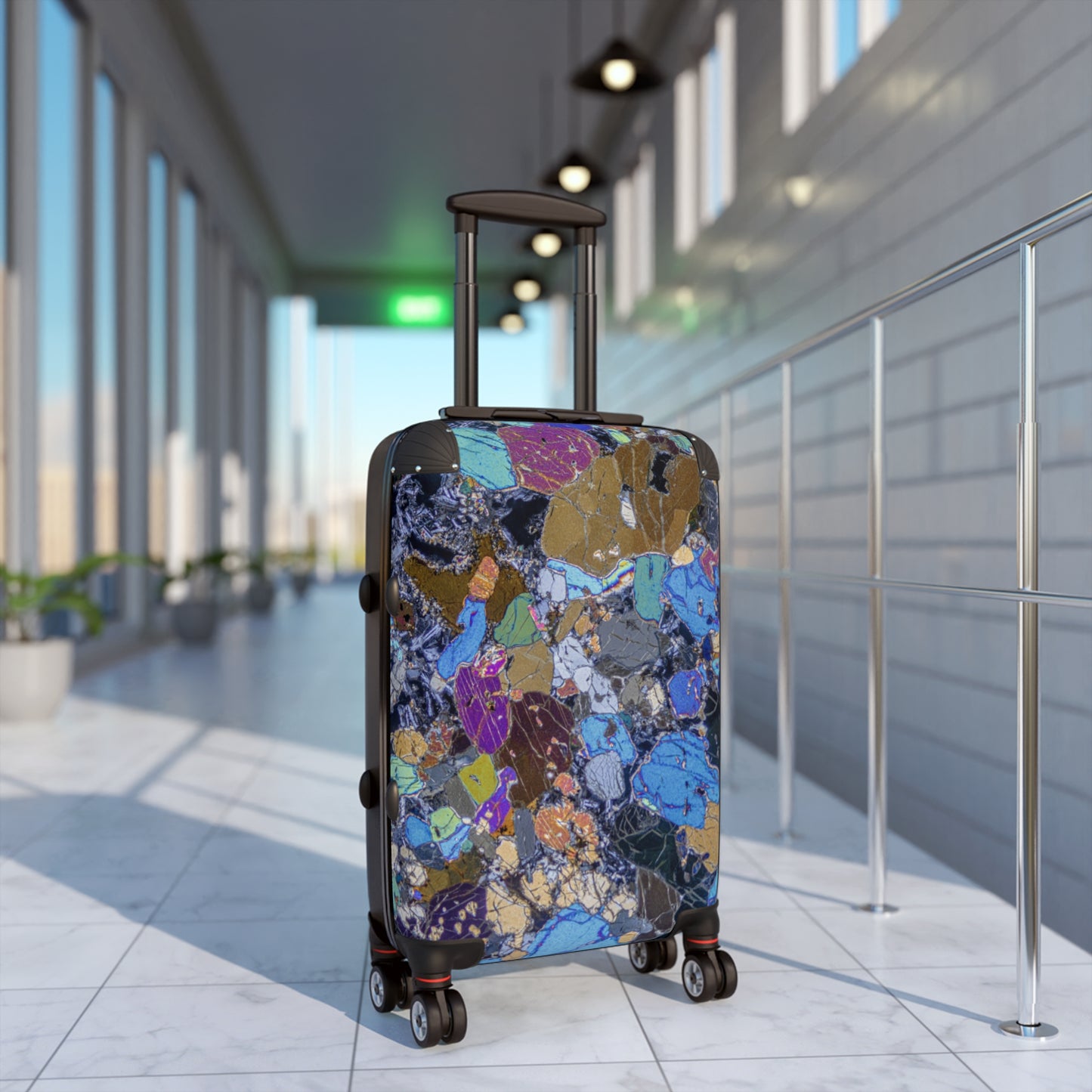 Gabbro with Pyroxene/Olivine Travel Suitcase