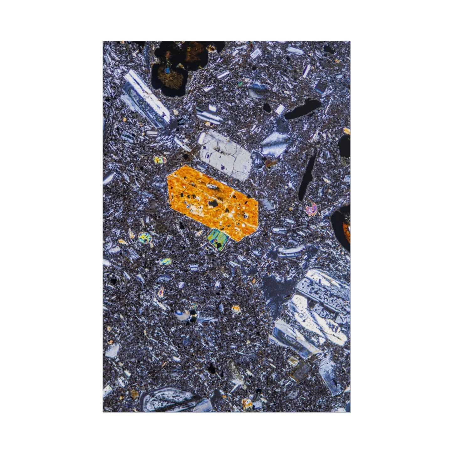 Pyroxene Crystal Rolled Posters