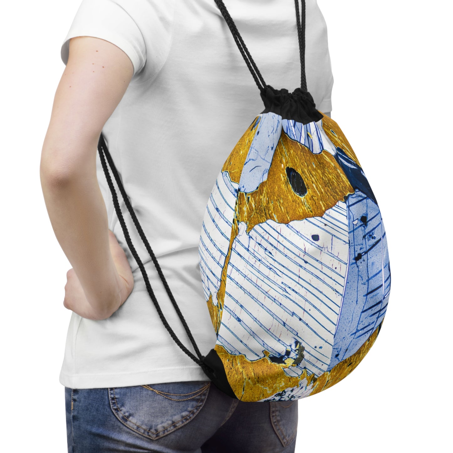 Plagioclase in Pyroxene Drawstring Bag