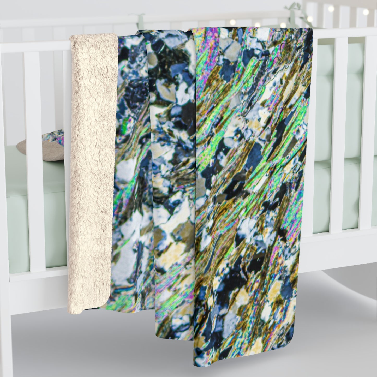Metamorphosing Garnet Sherpa Fleece Blanket