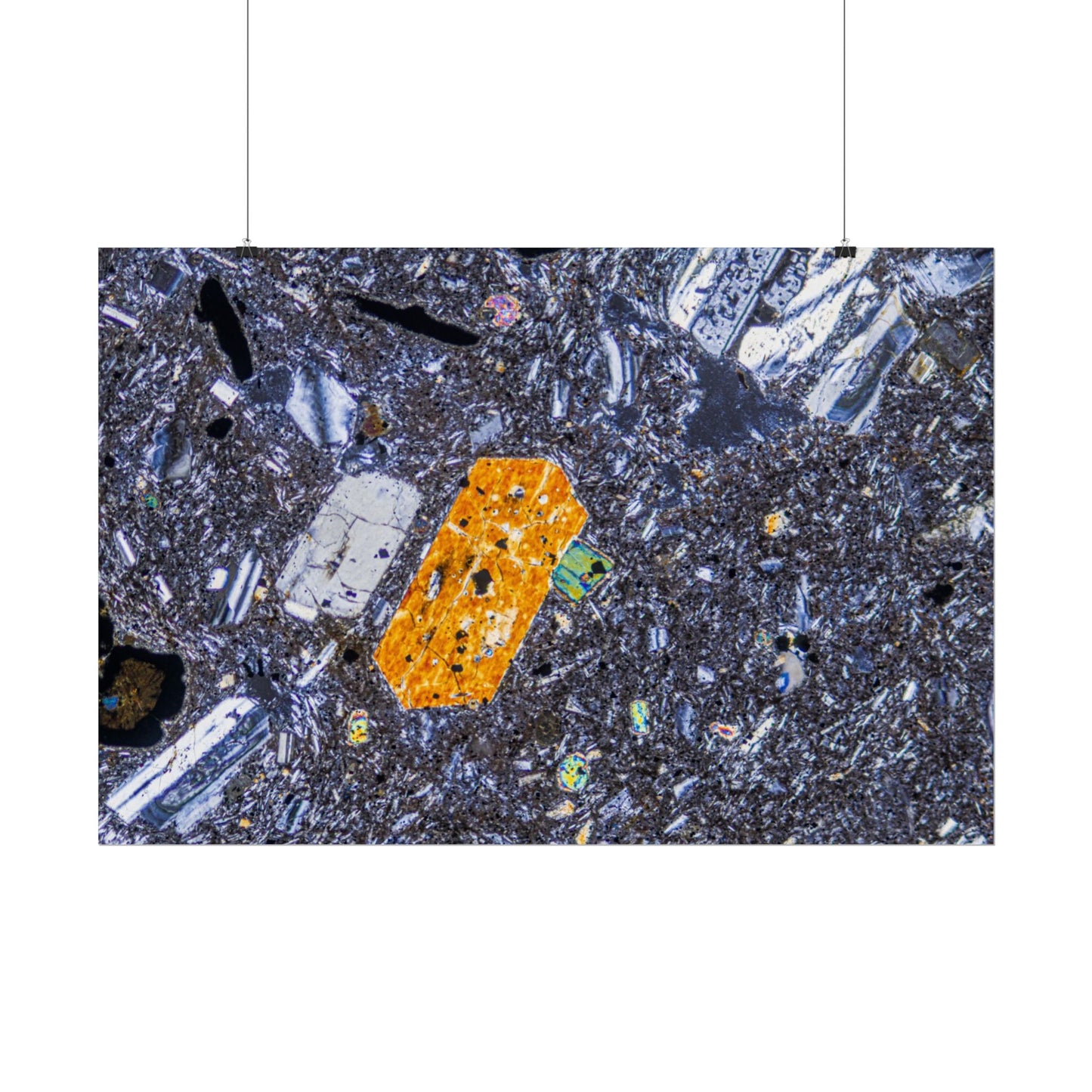 Pyroxene Crystal Rolled Posters