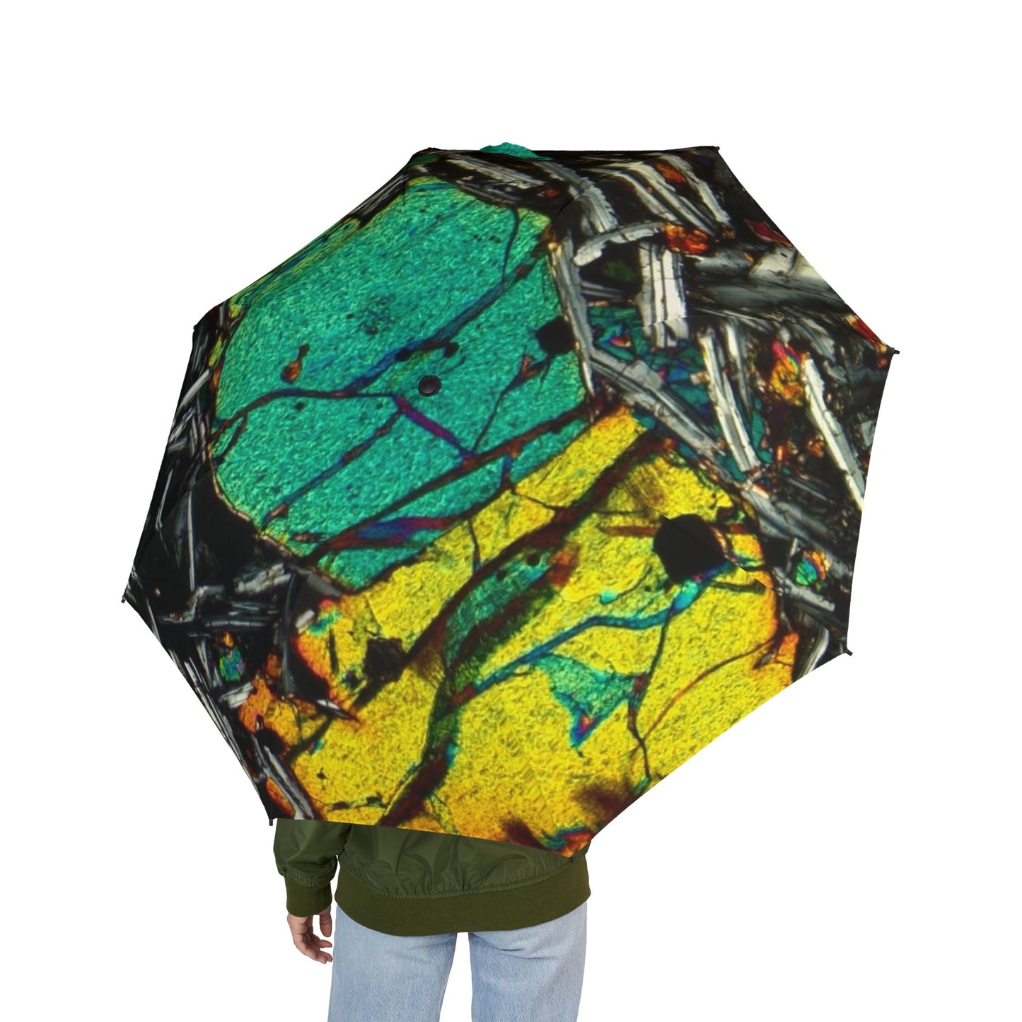 Olivine in Basalt Foldable Umbrella