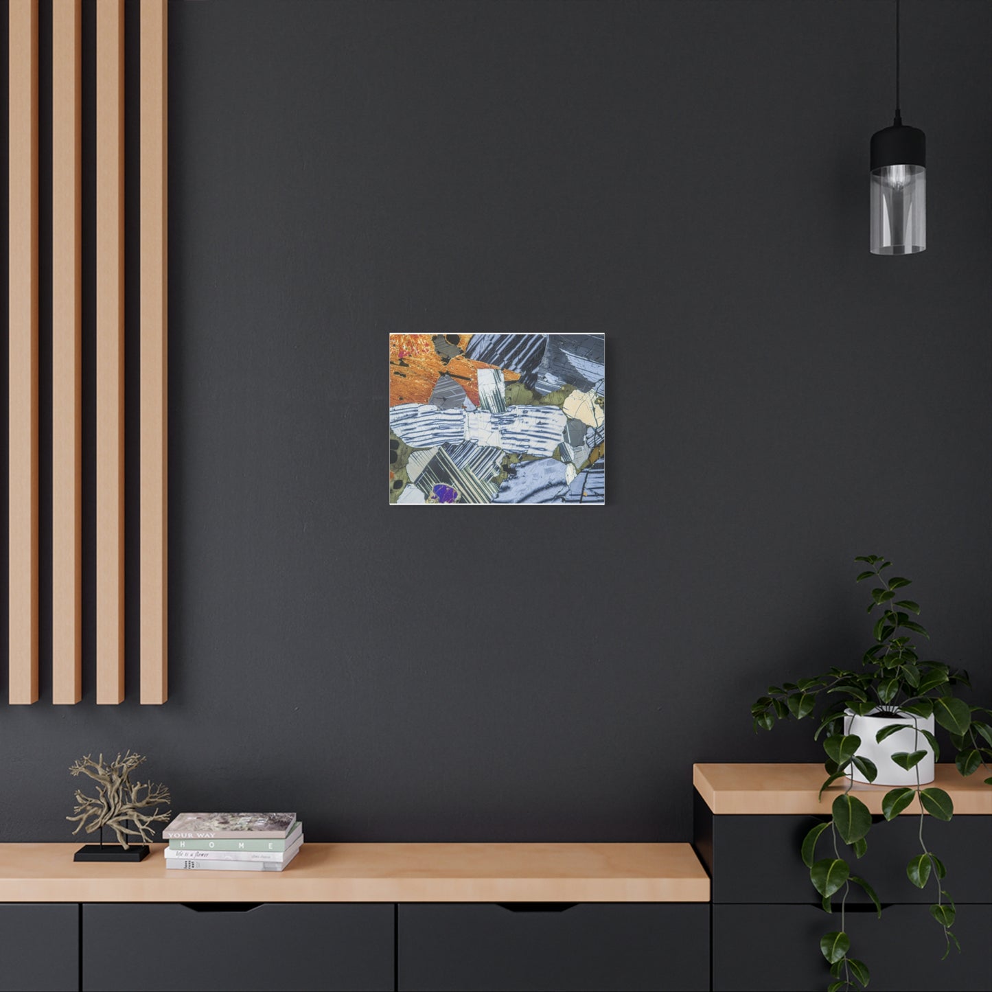 Feldspar with Pyroxene Canvas Wall Art
