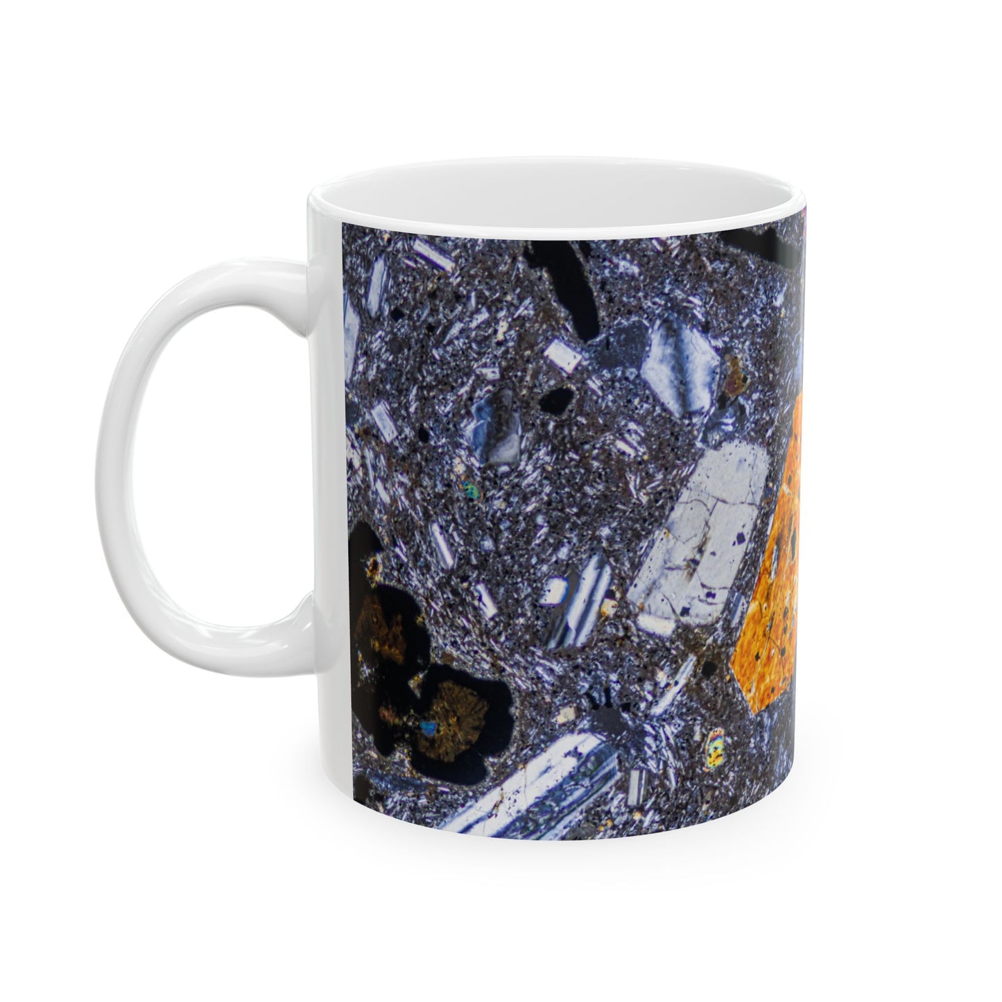 Pyroxene Cyrtsal in Basalt Ceramic Mug