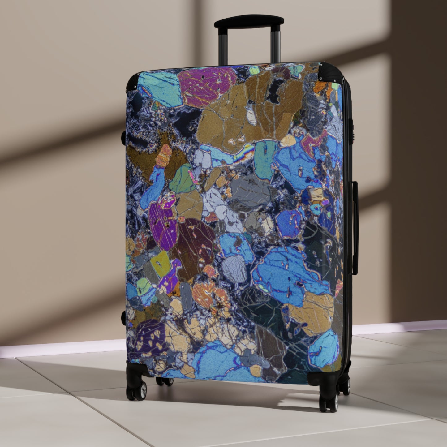 Gabbro with Pyroxene/Olivine Travel Suitcase
