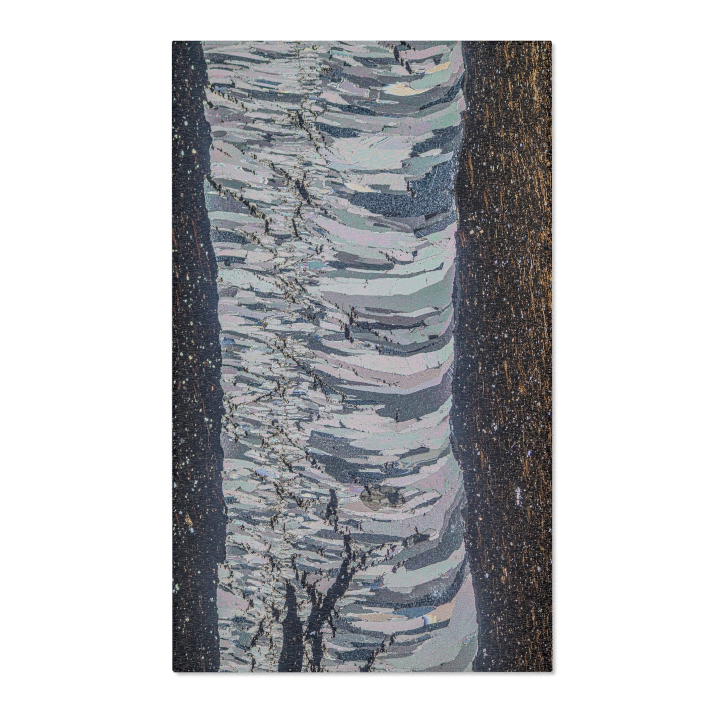 Mineralization Vein Rock Area Rug