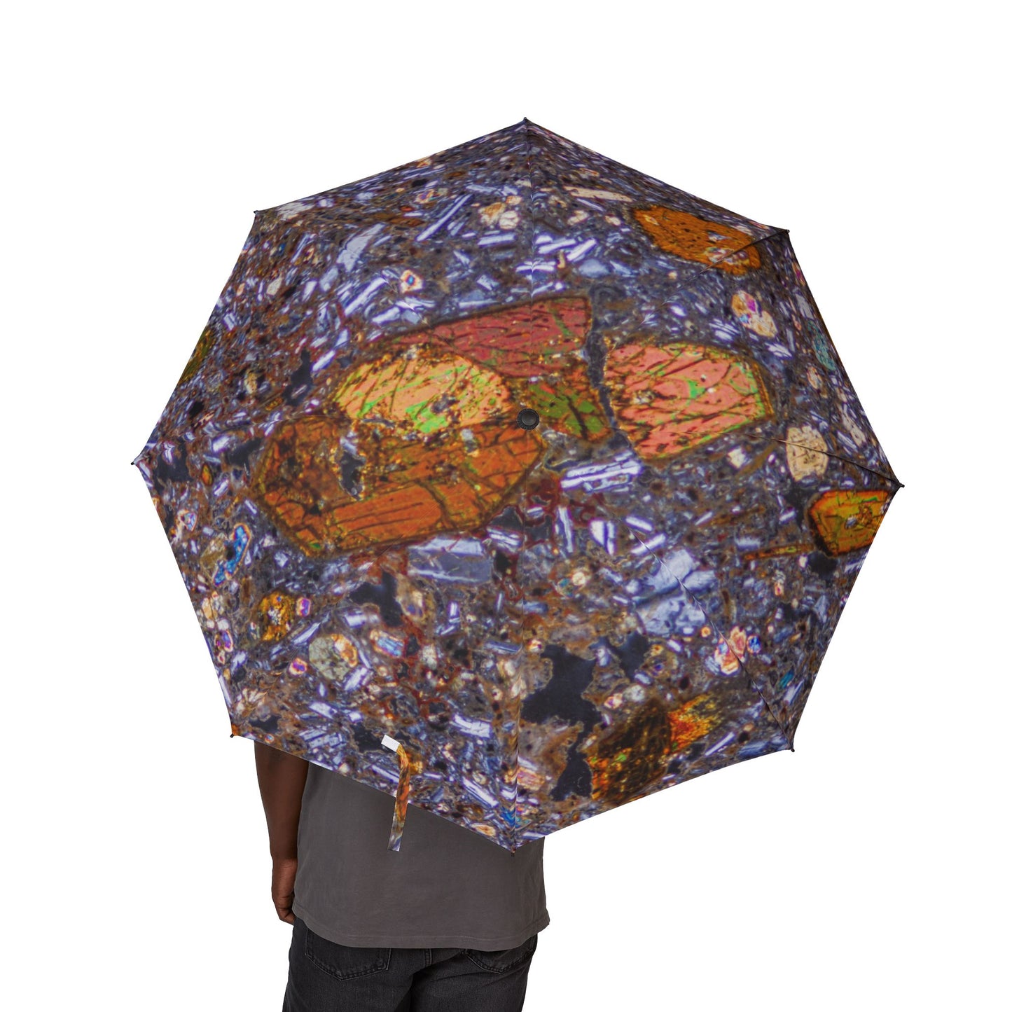 Hornblende in Basalt Foldable Umbrella
