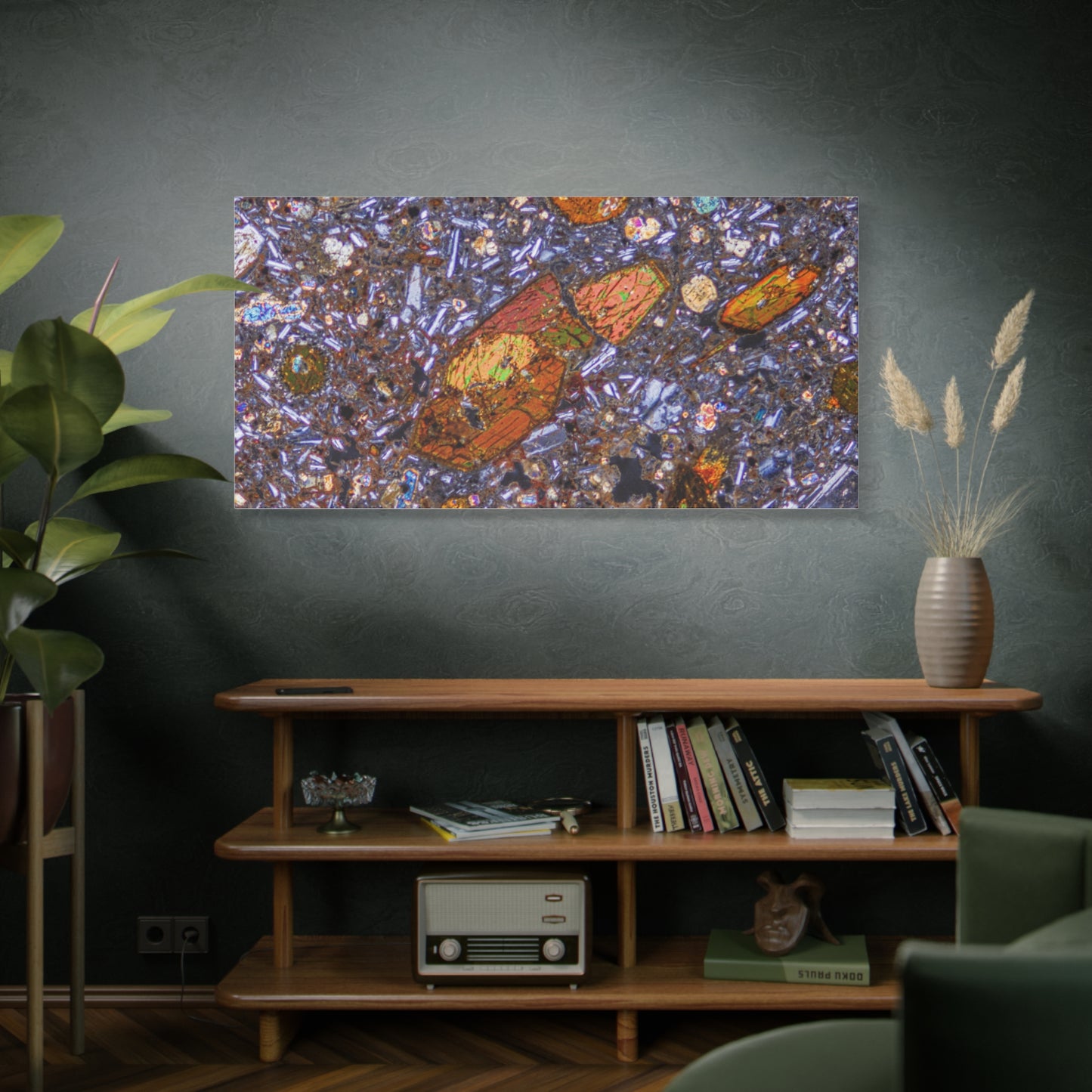 Hornblende with Plagioclase Canvas Wall Art