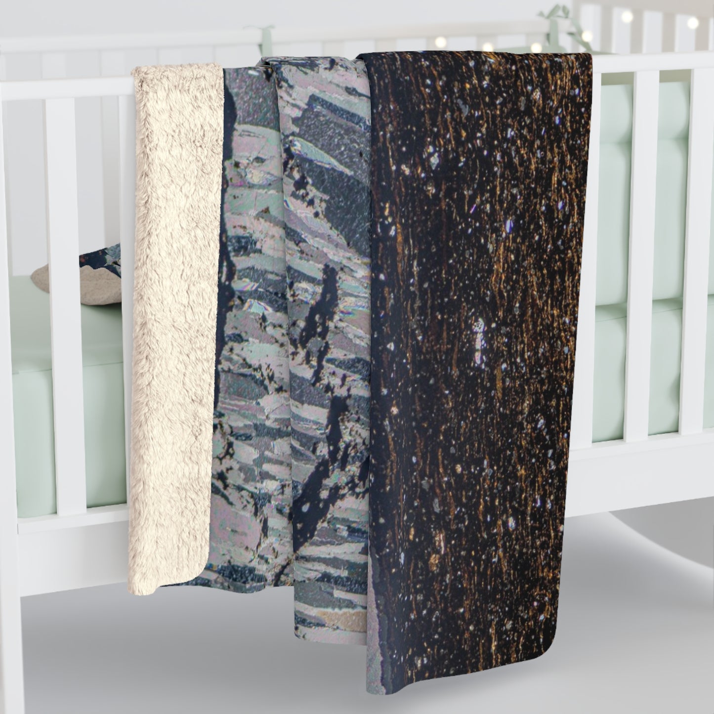 Mineralization Vein Sherpa Fleece Blanket